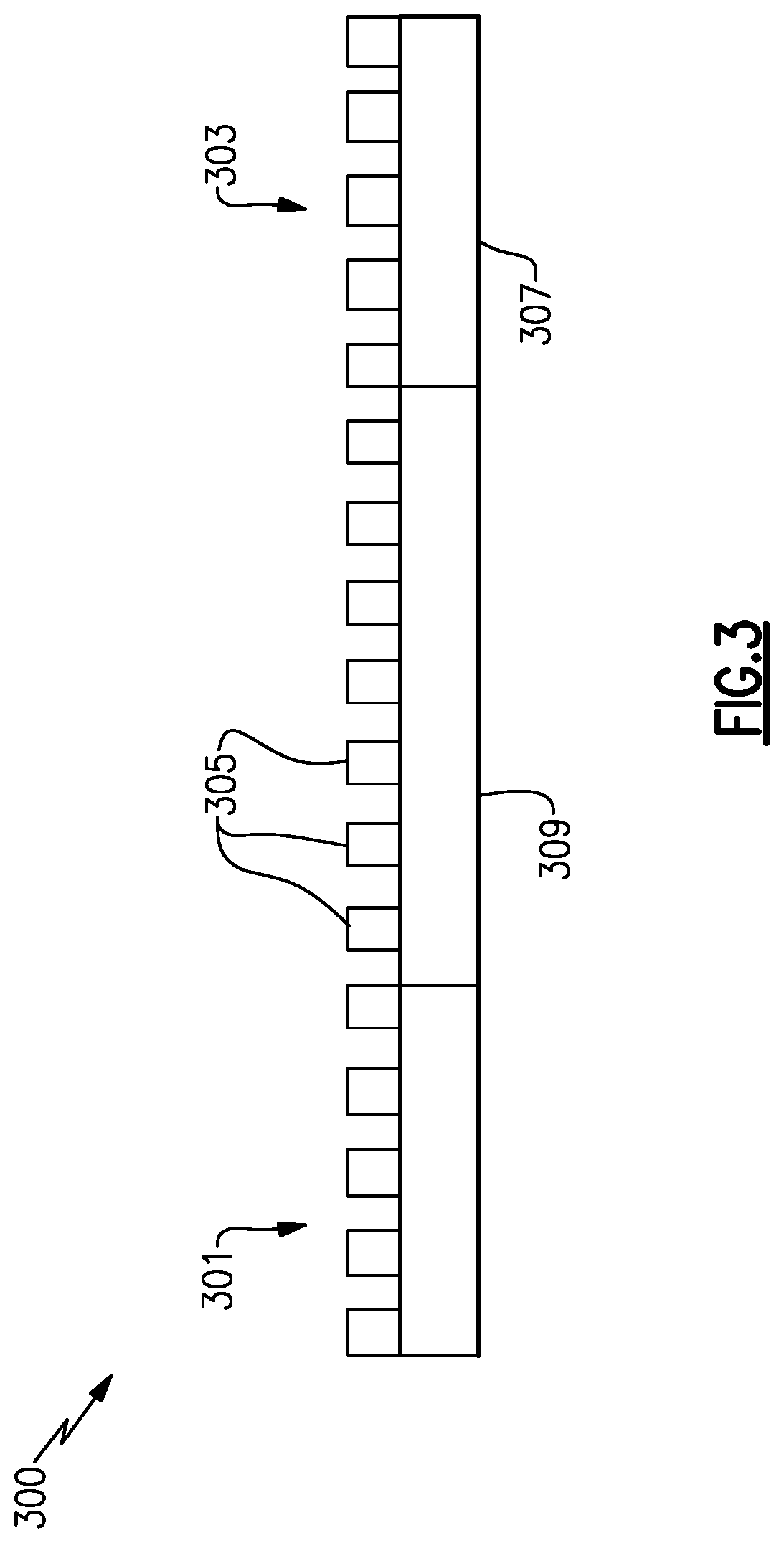 Patent US12562714 Figure 3 – Transversal lamb wave filter with improved out of band rejection