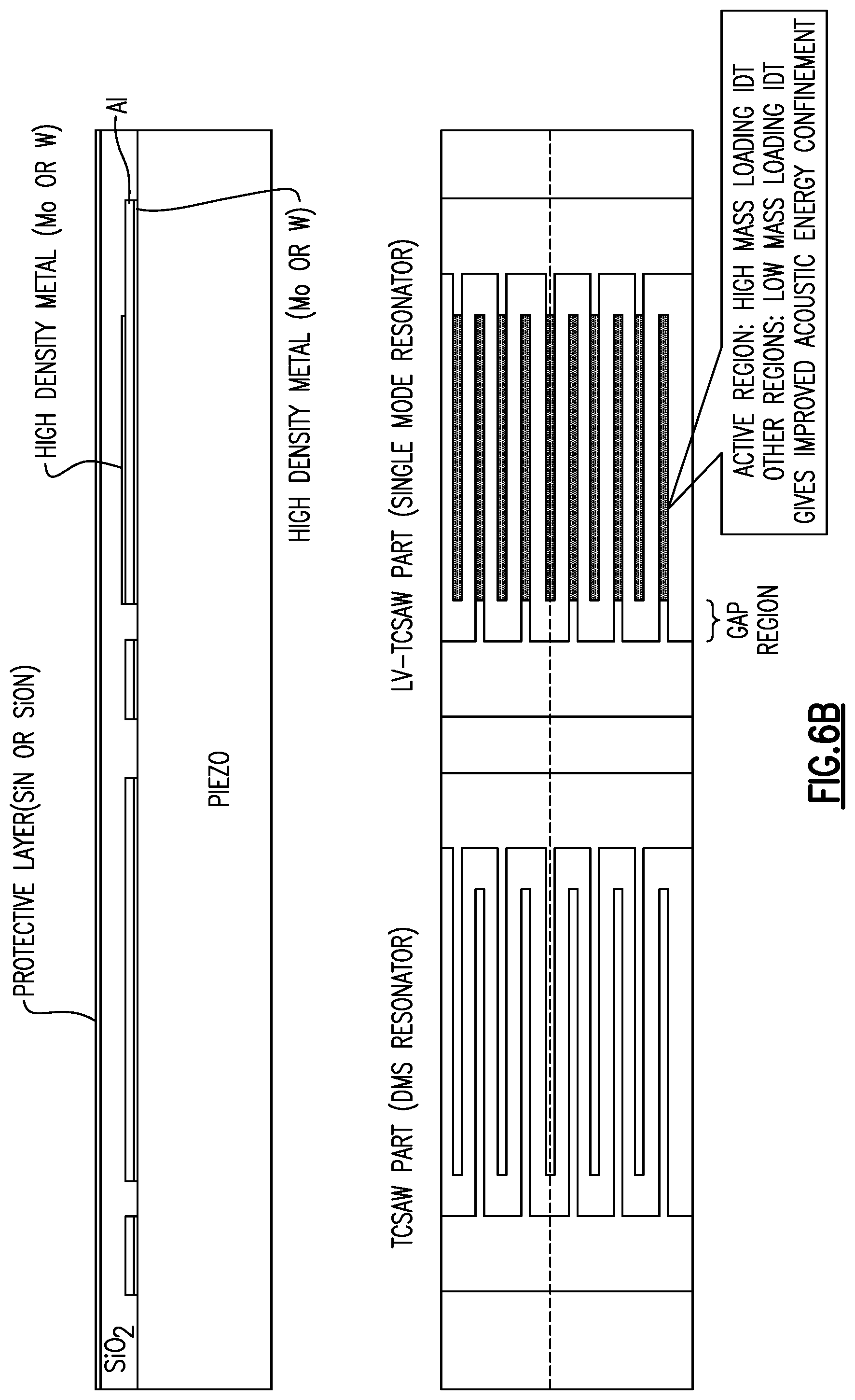Patent US12562715 Figure 9 – Small sized acoustic wave device with partially different interdigital transducer electrode thicknesses