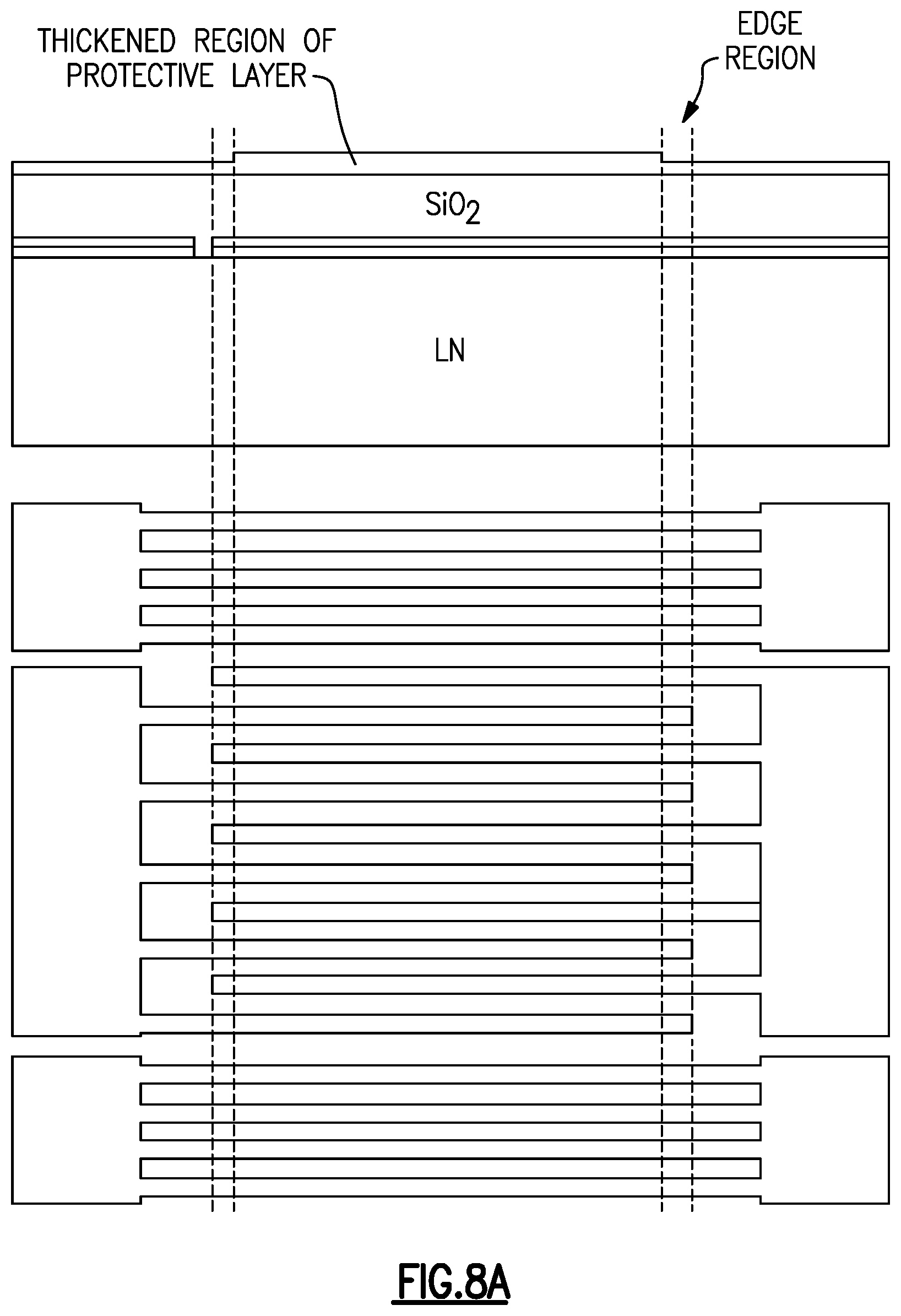 Patent US12562715 Figure 13 – Small sized acoustic wave device with partially different interdigital transducer electrode thicknesses