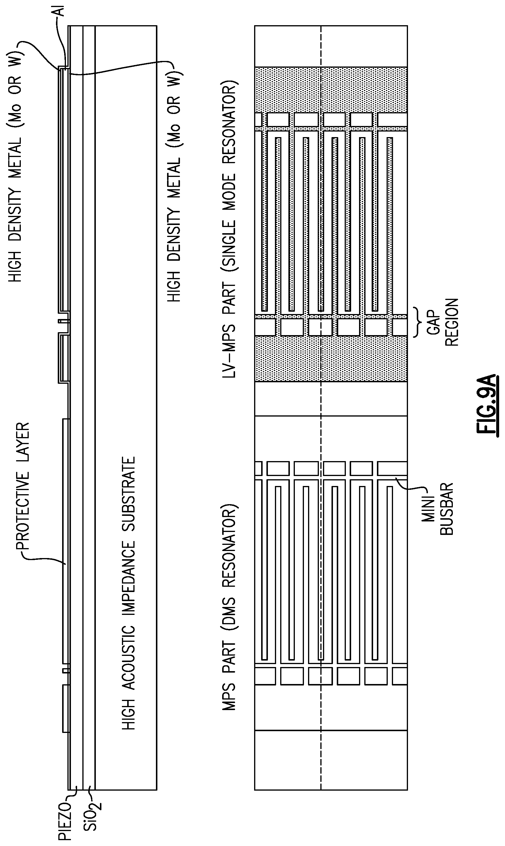 Patent US12562715 Figure 19 – Small sized acoustic wave device with partially different interdigital transducer electrode thicknesses