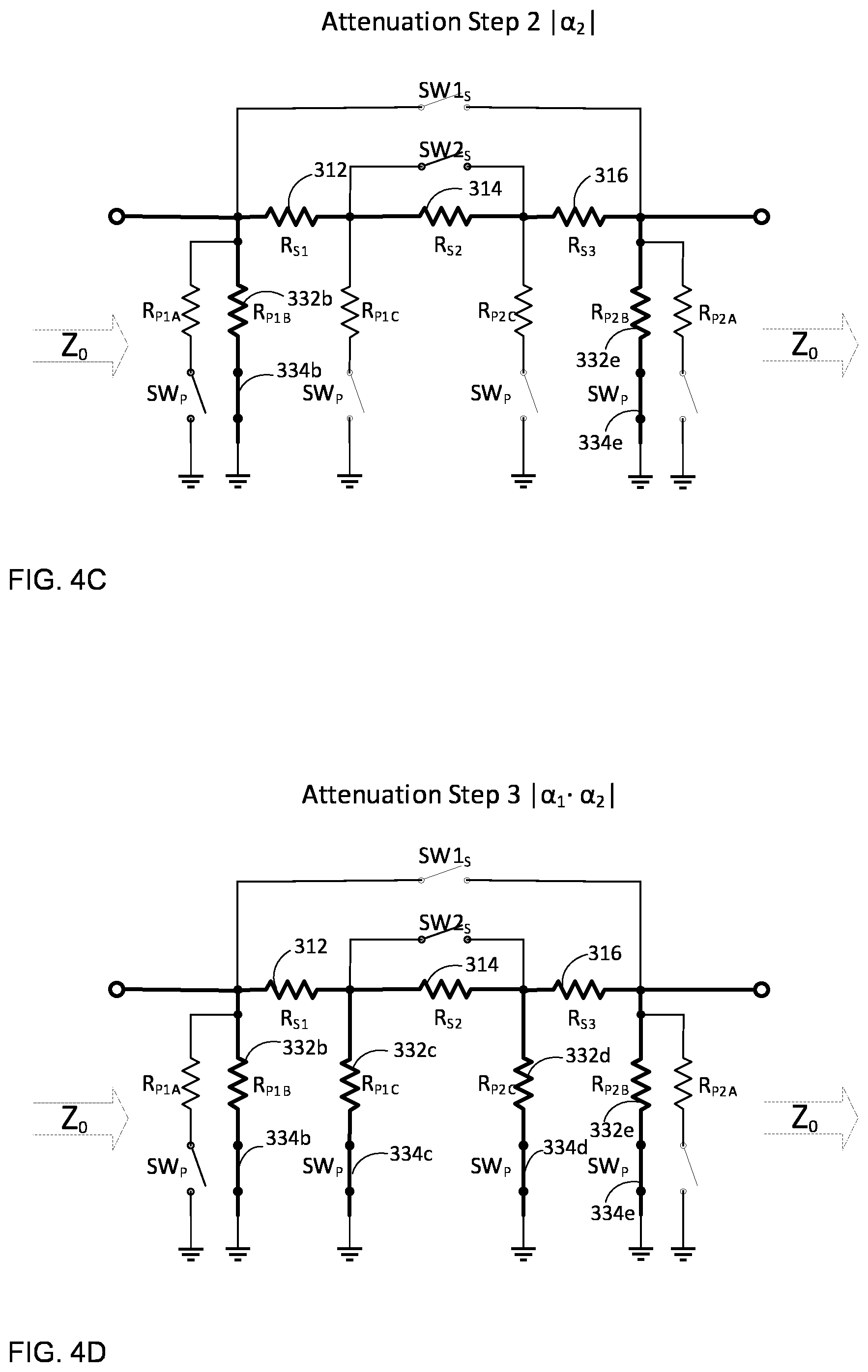Patent US12562717 Figure 5 – Multi-gain-step digital step attenuator