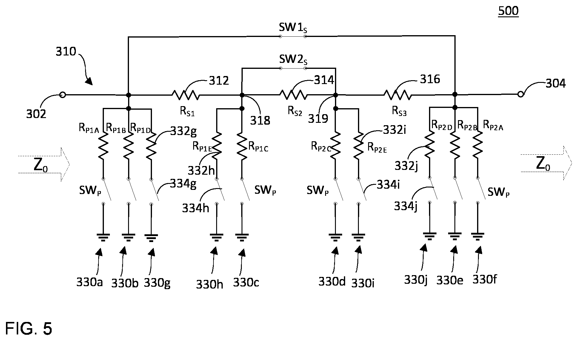 Patent US12562717 Figure 6 – Multi-gain-step digital step attenuator