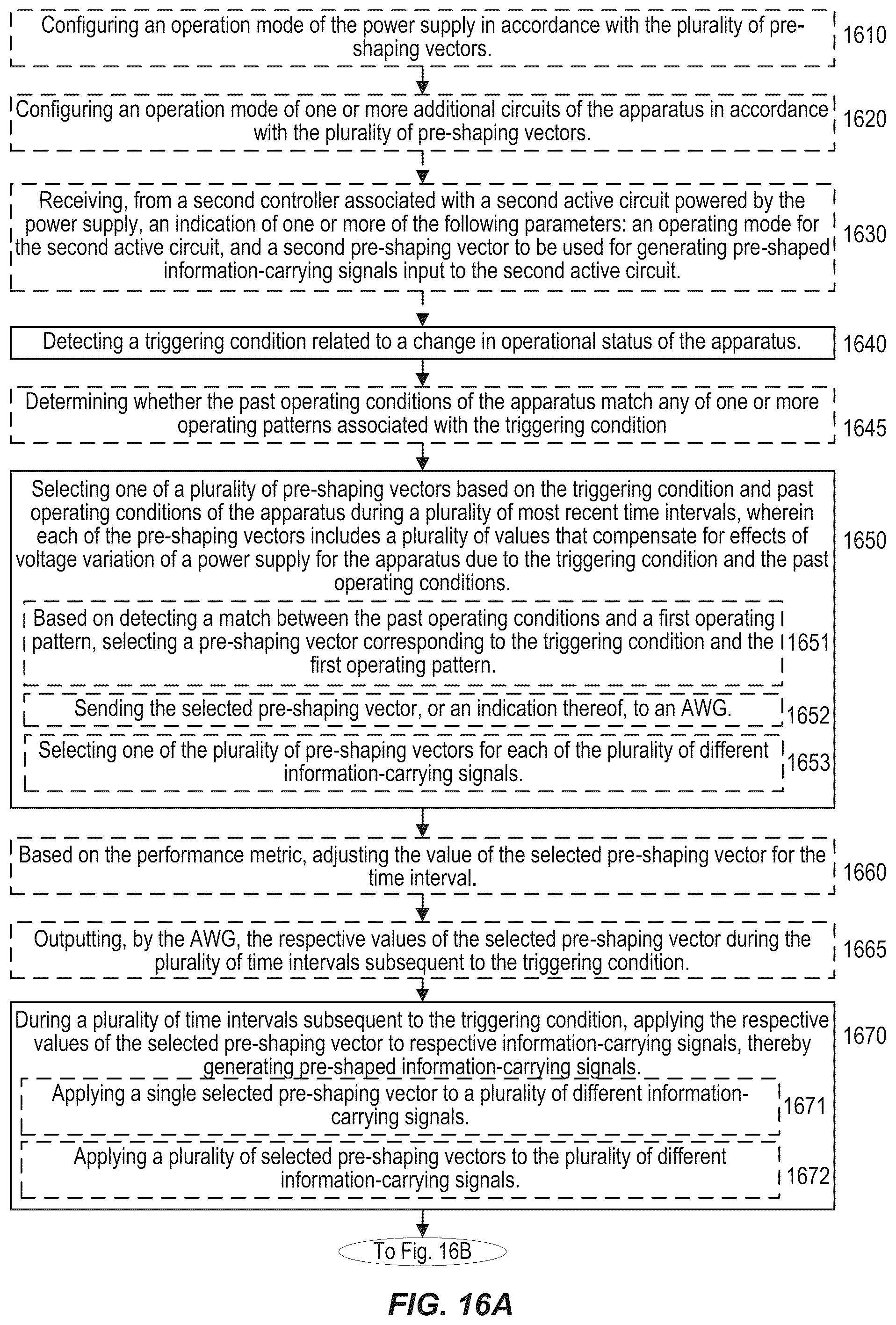 Patent US12562719 Figure 14 – Signal pre-shaping to suppress power supply disturbances