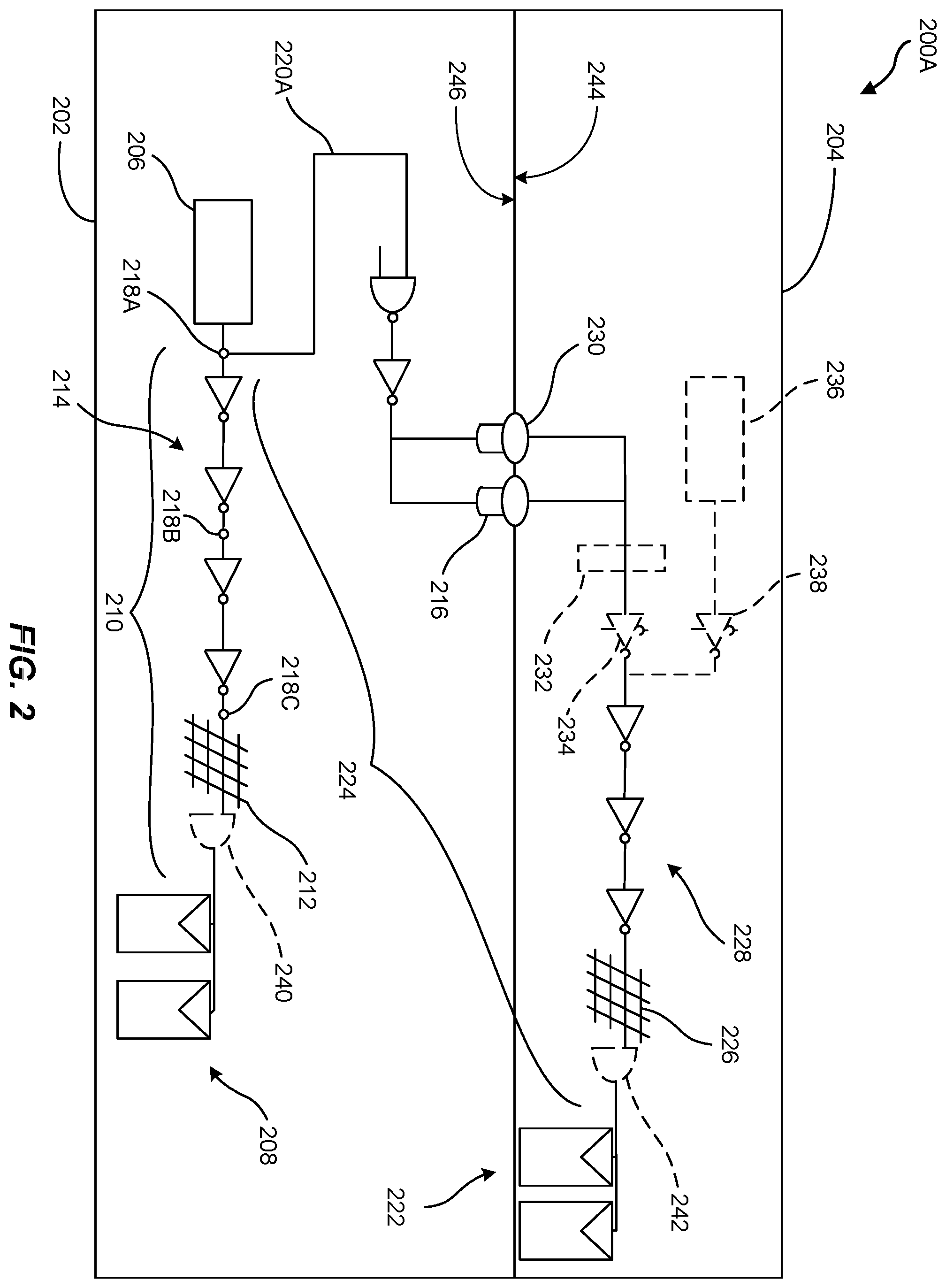 Patent US12562722 Figure 2 – Methods of balancing clock skew in stacked semiconductor devices