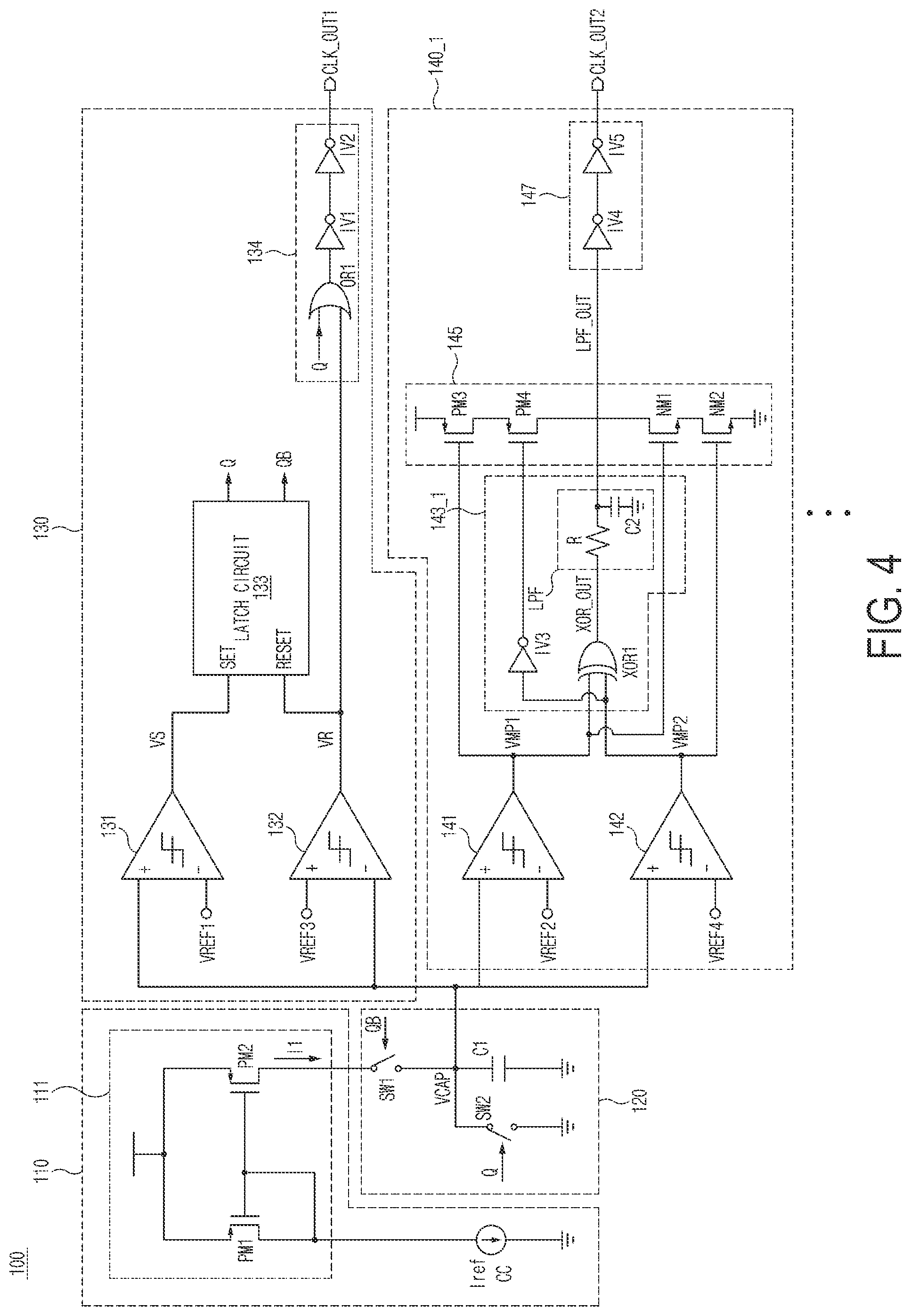 Patent US12562726 Figure 4 – Clock generator and voltage generation circuit including the same