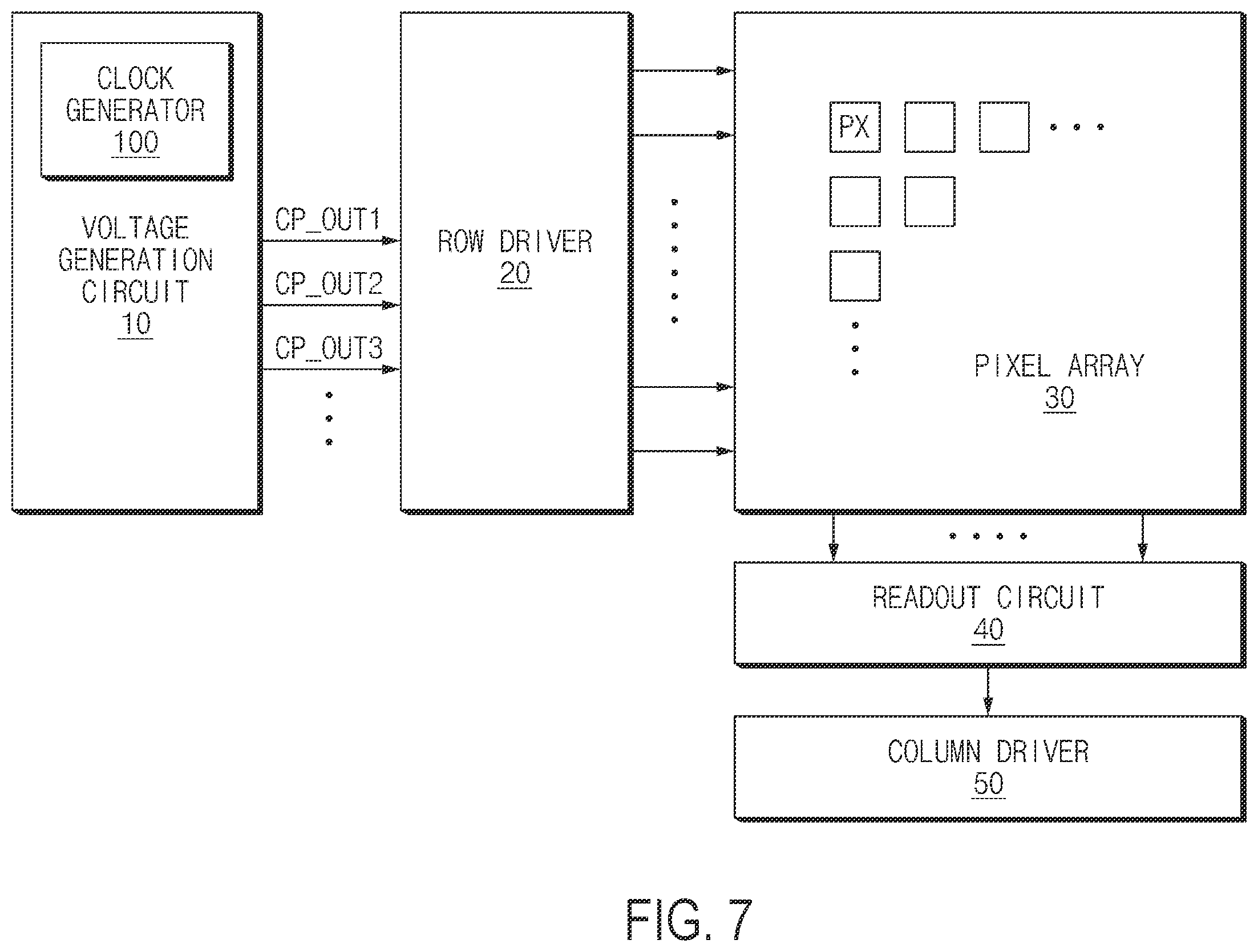 Patent US12562726 Figure 7 – Clock generator and voltage generation circuit including the same