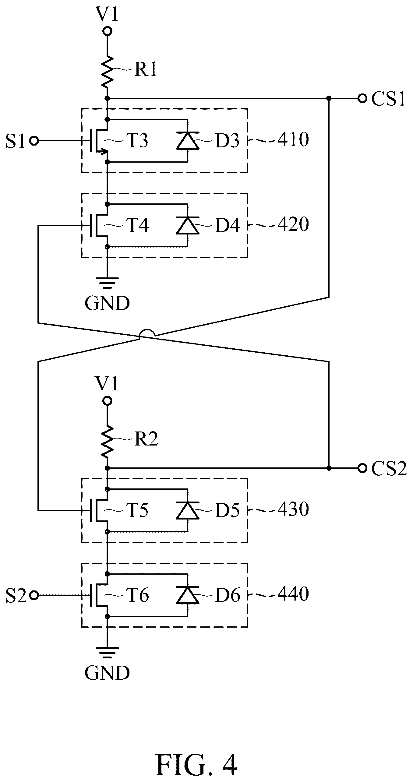Patent US12562730 Figure 4 – Switch device and operation method thereof