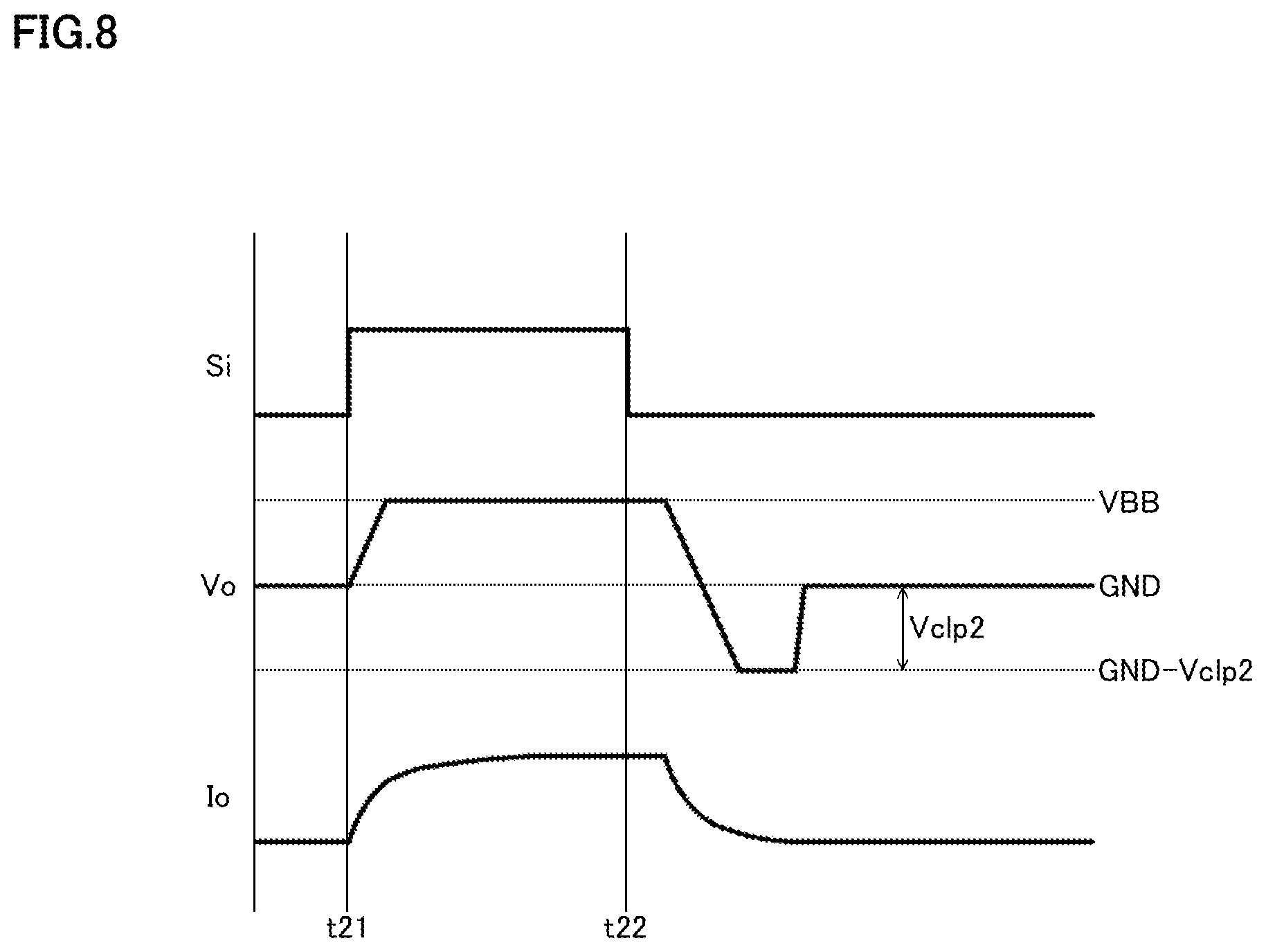 Patent US12562732 Figure 8 – Switching device, electronic device, and vehicle