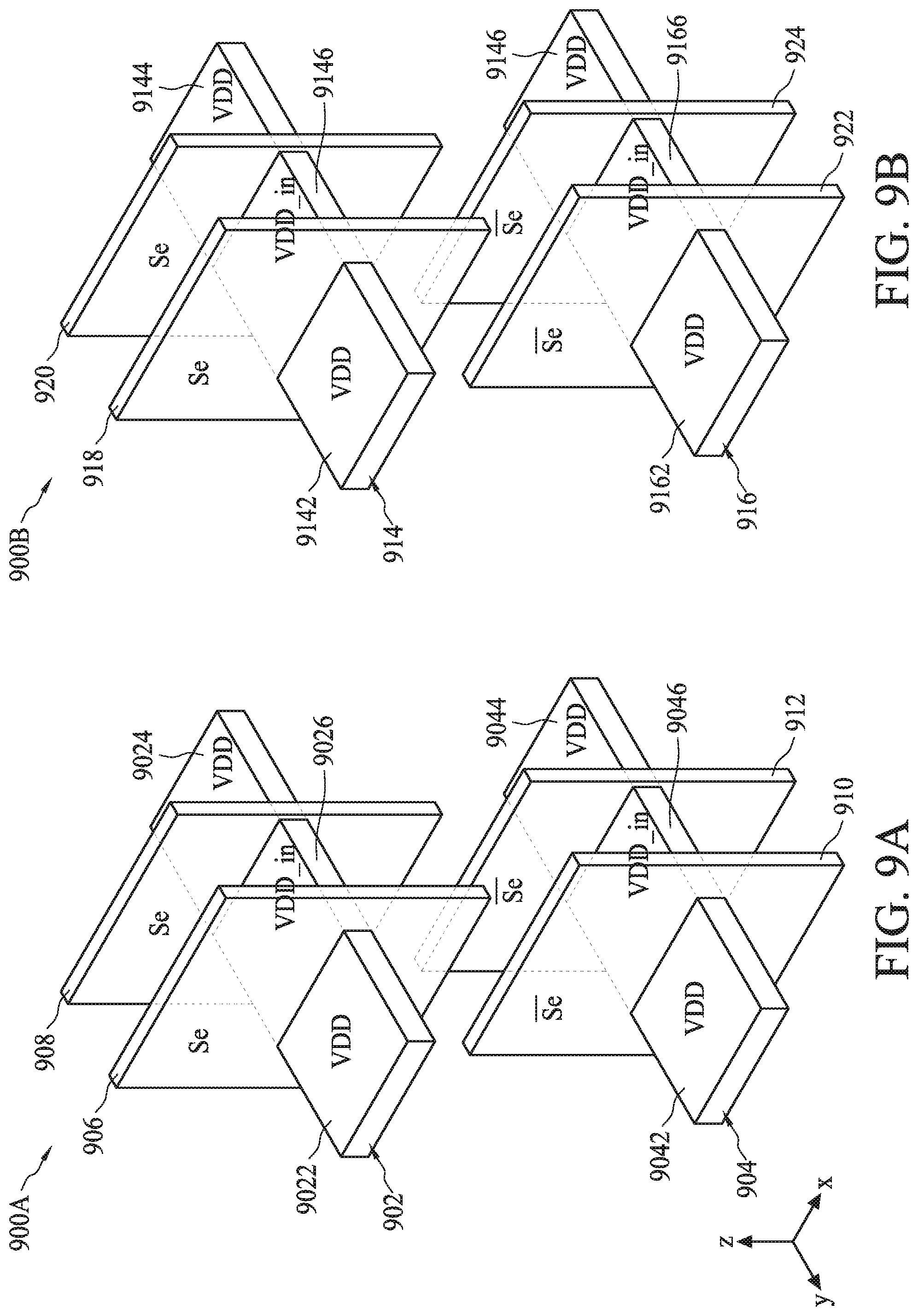 Patent US12562734 Figure 9 – Power switch circuit, IC structure of power switch circuit, and method of forming IC structure
