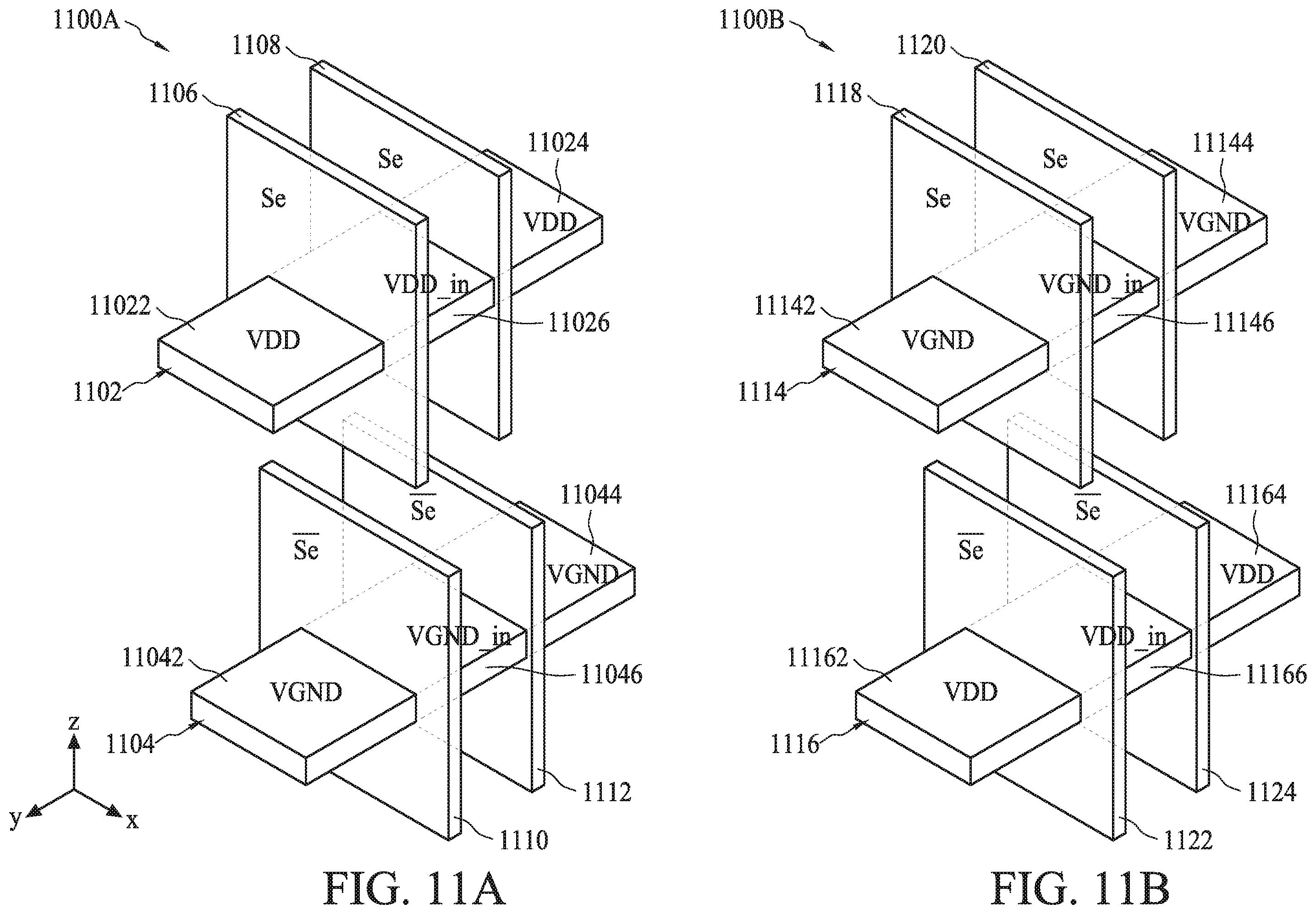 Patent US12562734 Figure 11 – Power switch circuit, IC structure of power switch circuit, and method of forming IC structure