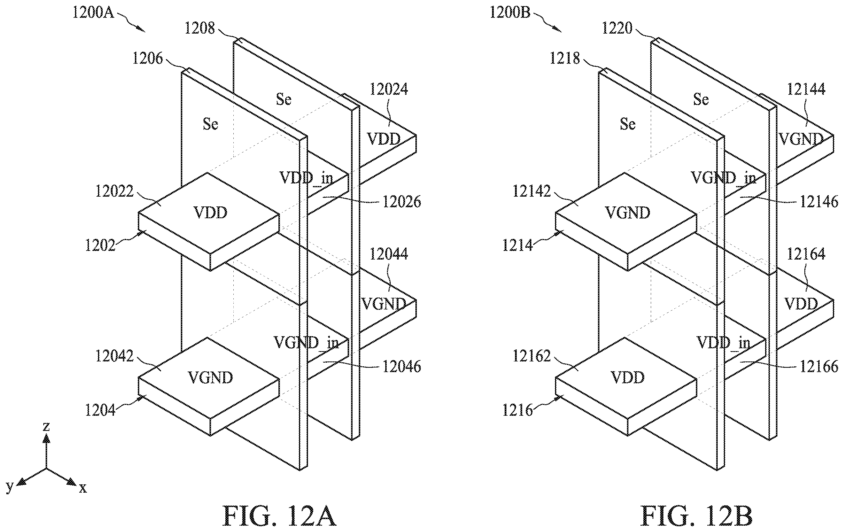 Patent US12562734 Figure 12 – Power switch circuit, IC structure of power switch circuit, and method of forming IC structure