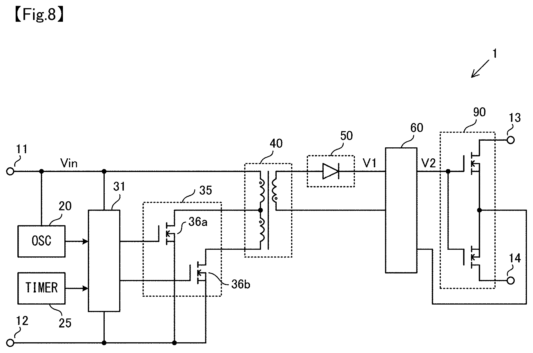 Patent US12562736 Figure 8 – Semiconductor relay device