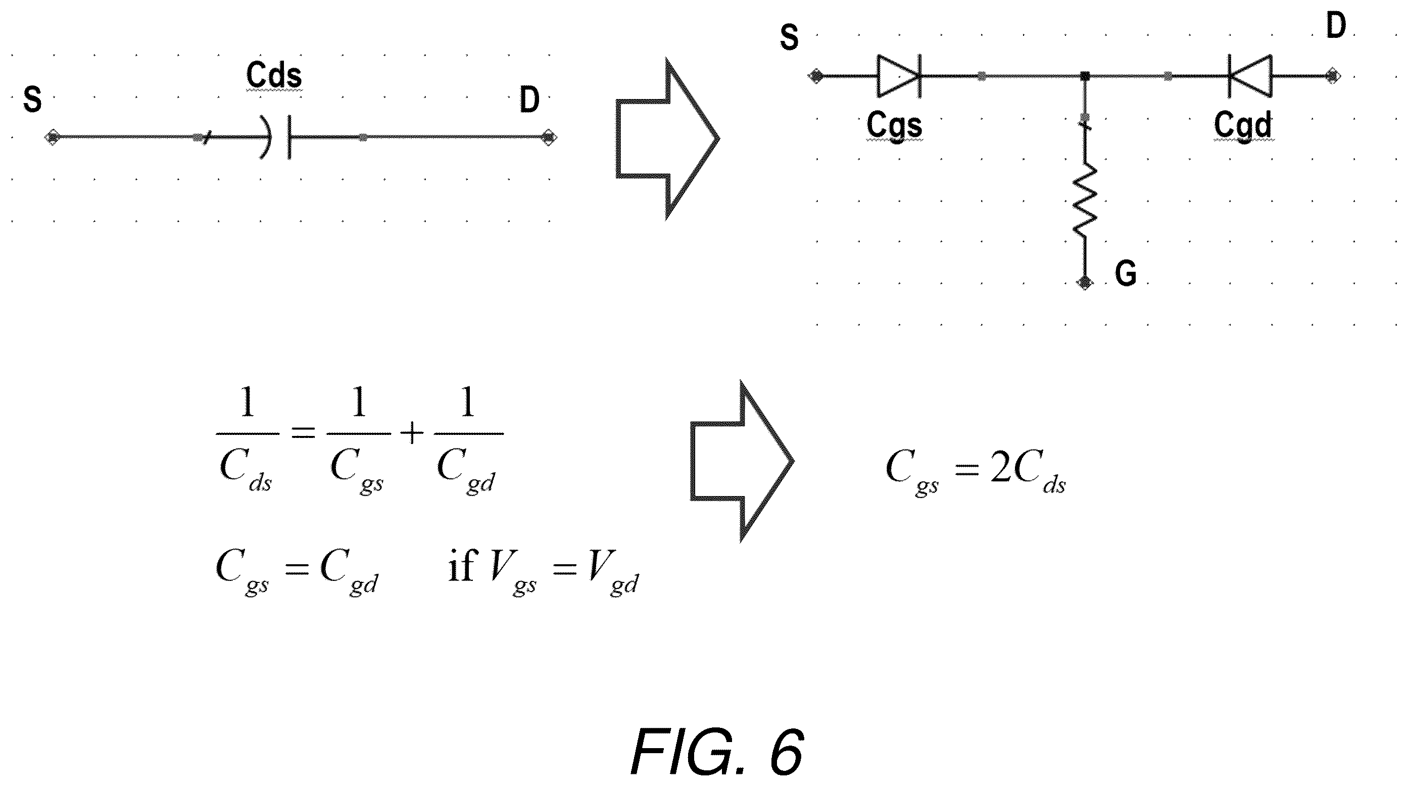 Patent US12562737 Figure 6 – Switch linearization with asymmetrical anti-series varactor pair