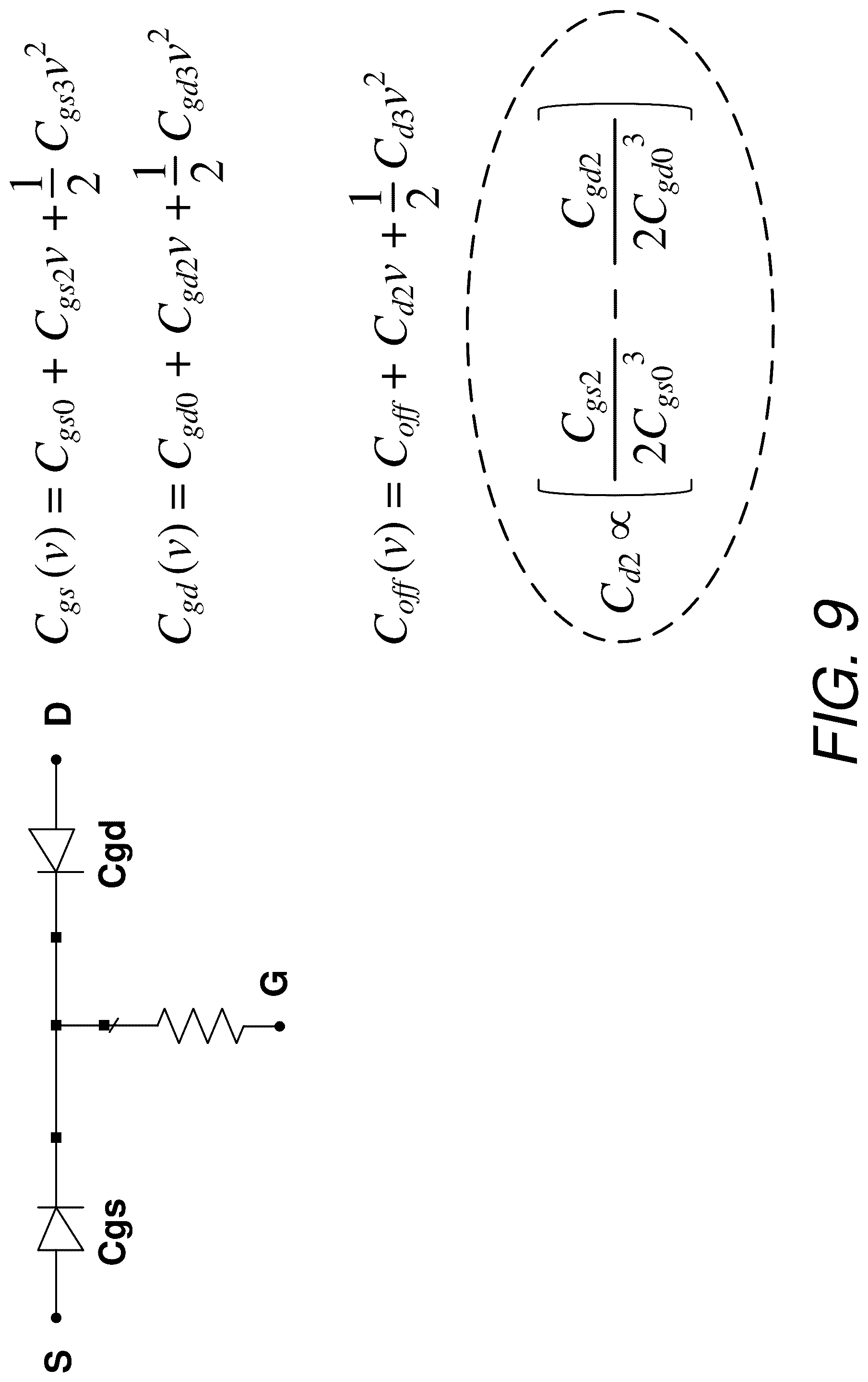 Patent US12562737 Figure 9 – Switch linearization with asymmetrical anti-series varactor pair