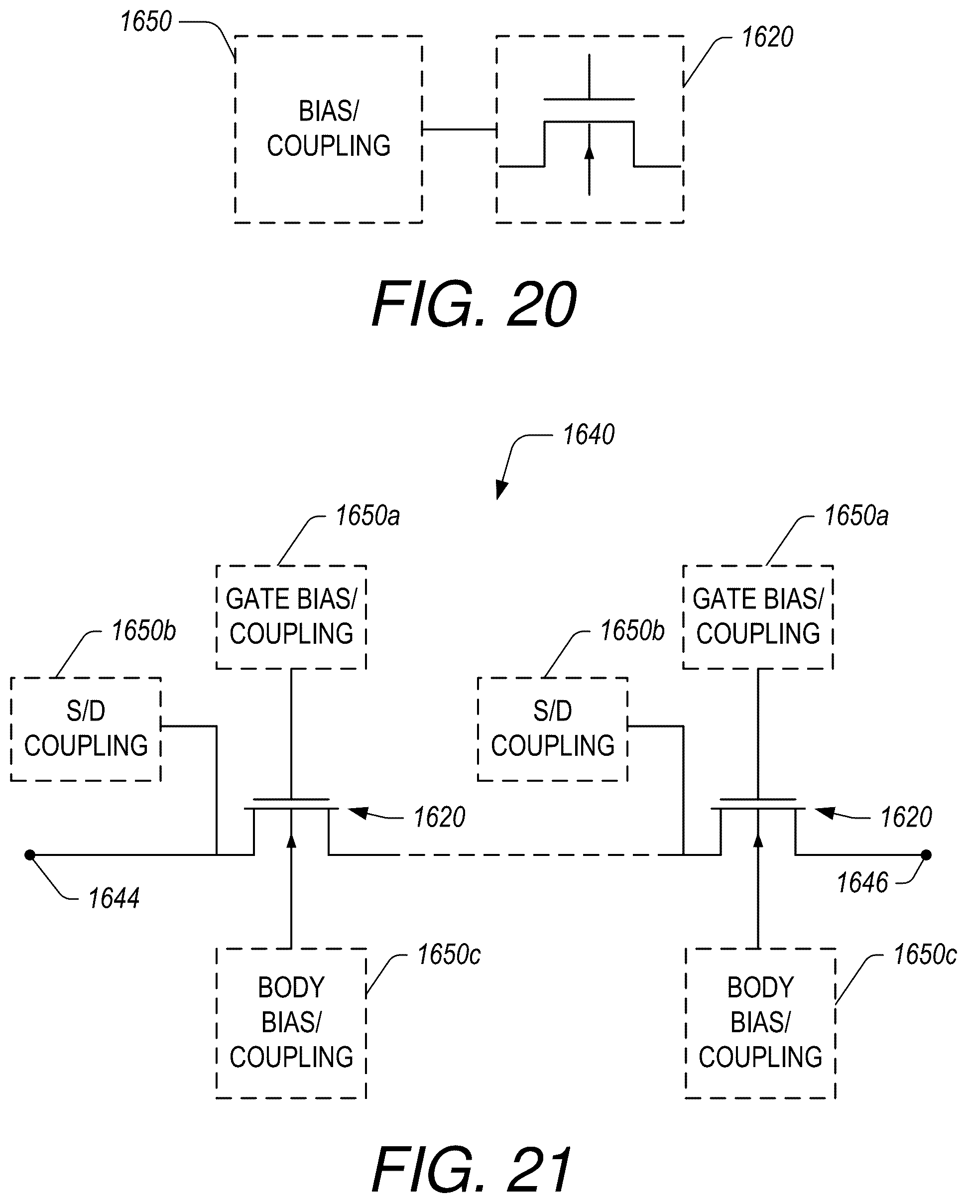 Patent US12562737 Figure 17 – Switch linearization with asymmetrical anti-series varactor pair