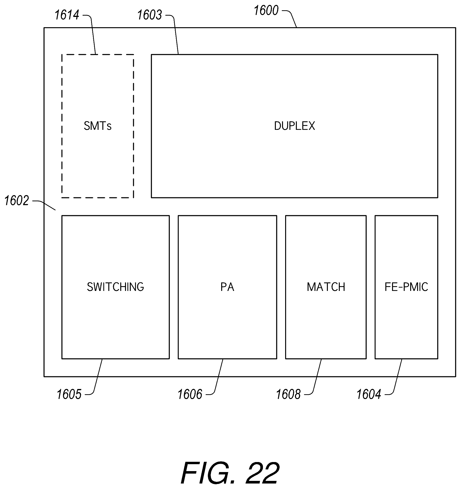 Patent US12562737 Figure 18 – Switch linearization with asymmetrical anti-series varactor pair
