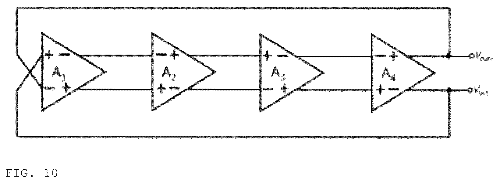Patent US12562743 Figure 8 – Reconfigurable array for analog applications