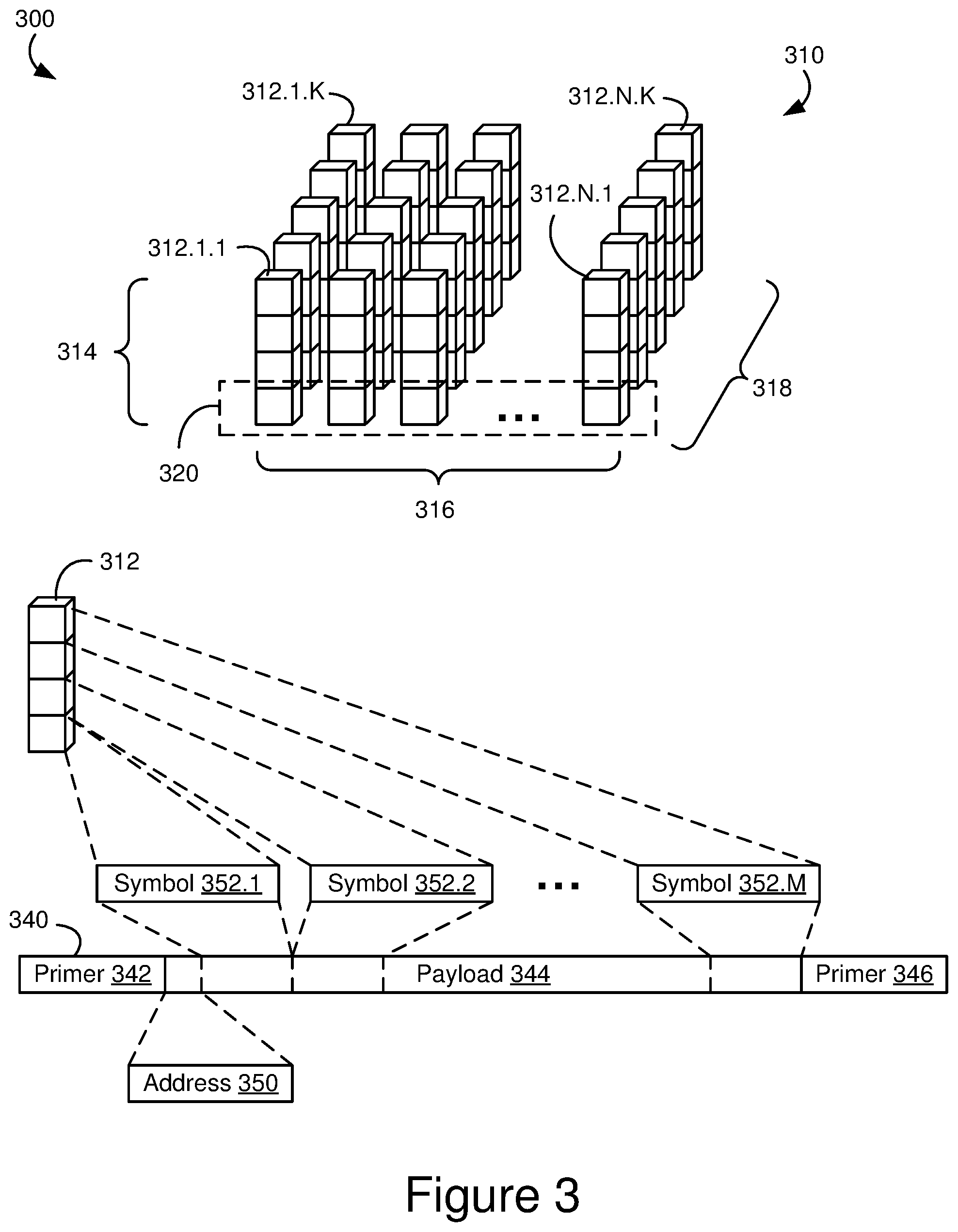 Patent US12562755 Figure 3 – Multi-tier error correction codes for DNA data storage
