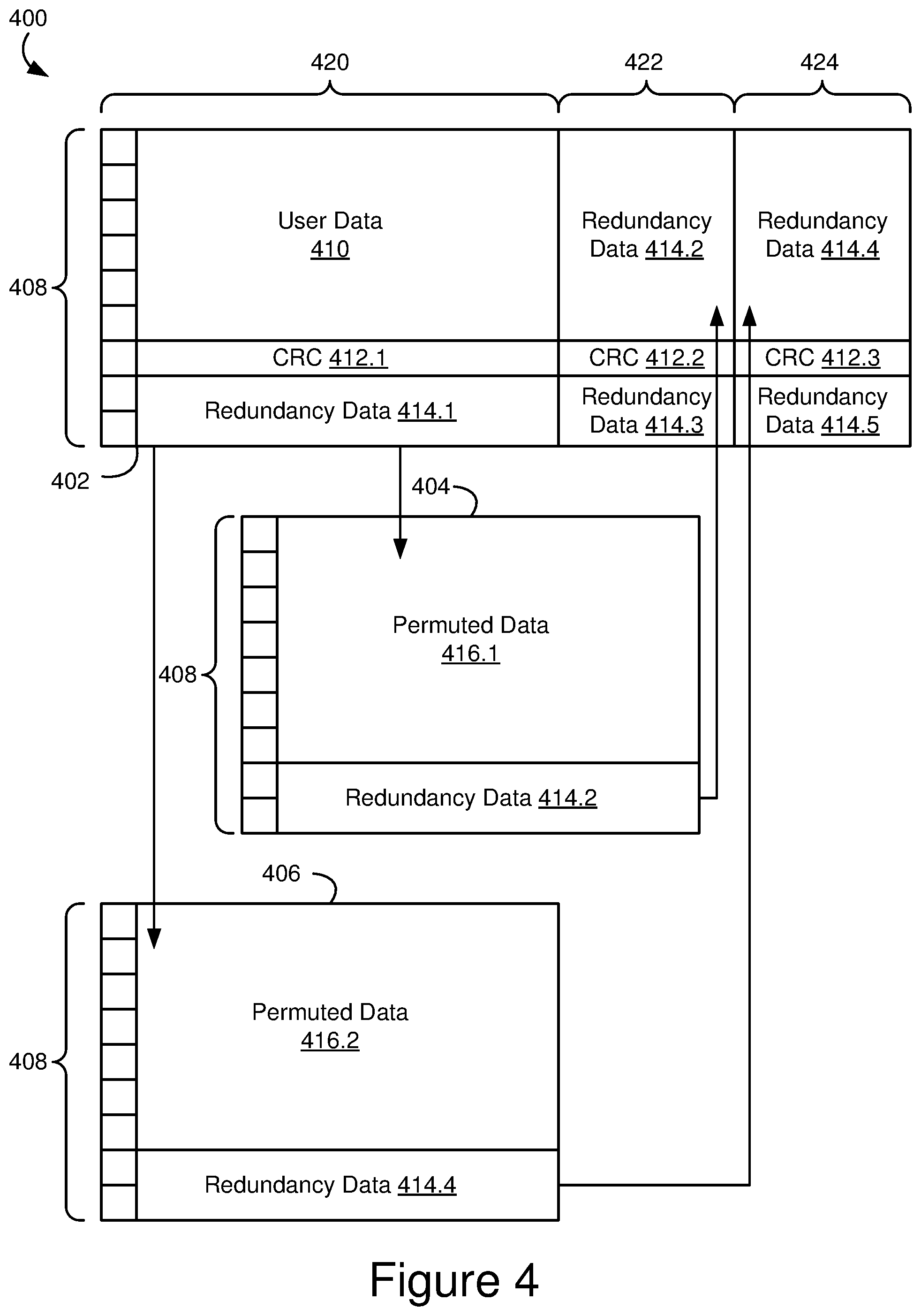 Patent US12562755 Figure 4 – Multi-tier error correction codes for DNA data storage