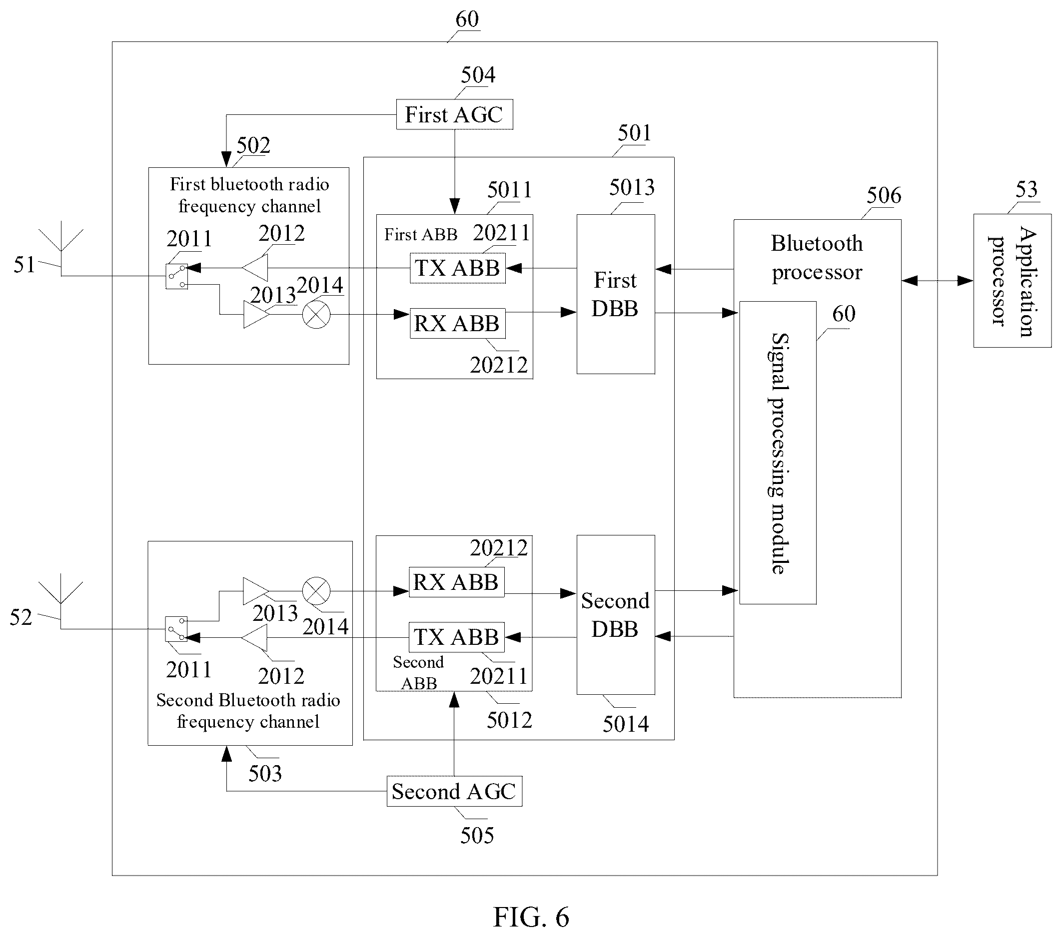 Patent US12562758 Figure 6 – Bluetooth chip, signal receiving method, and bluetooth communications apparatus