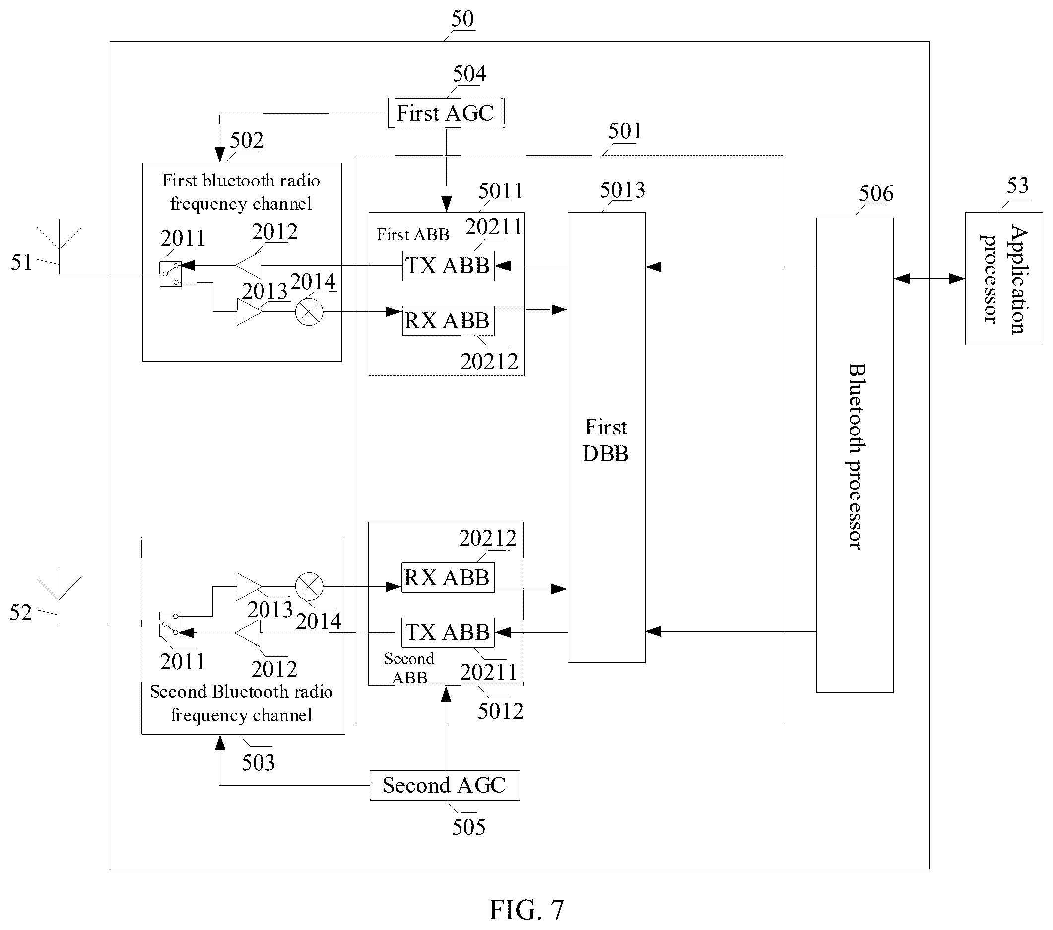Patent US12562758 Figure 7 – Bluetooth chip, signal receiving method, and bluetooth communications apparatus