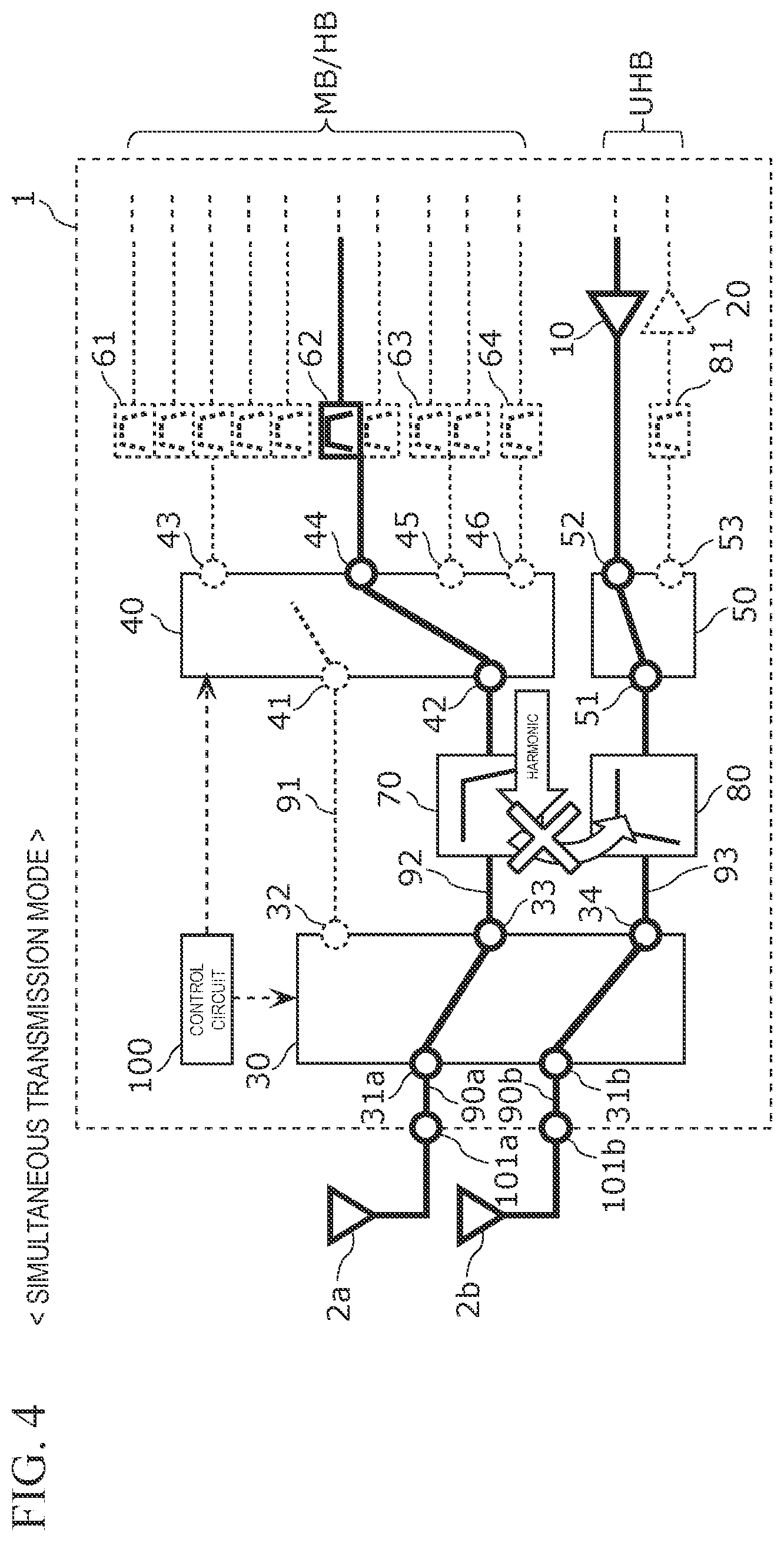Patent US12562759 Figure 4 – Radio-frequency circuit and communication device