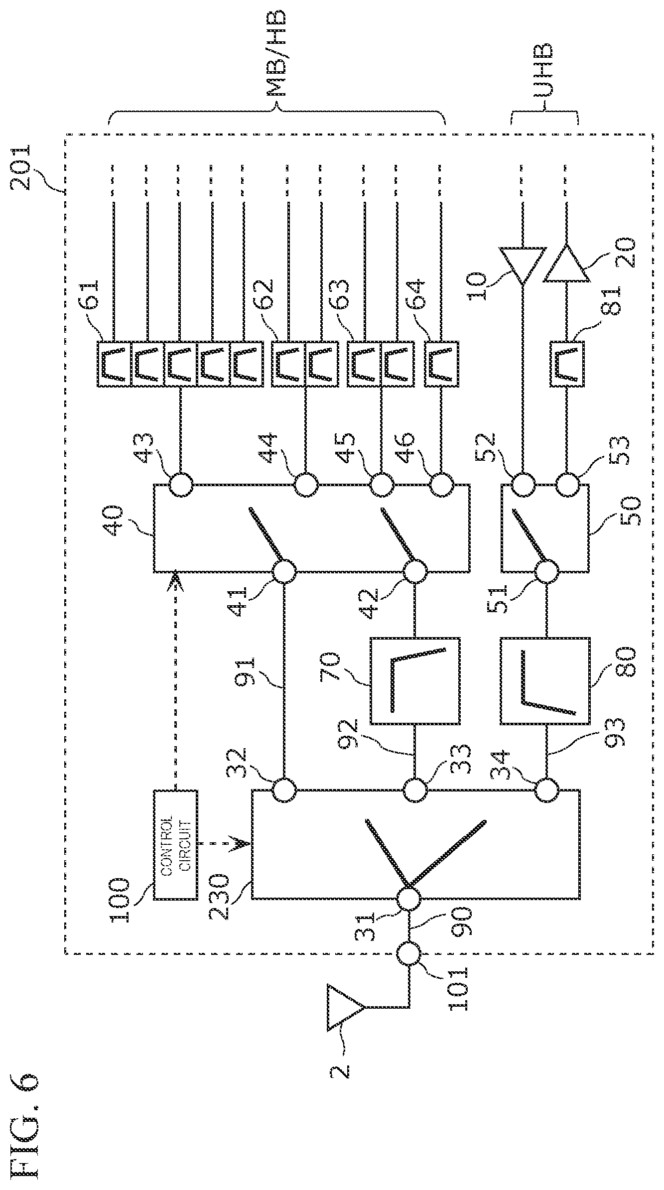 Patent US12562759 Figure 6 – Radio-frequency circuit and communication device