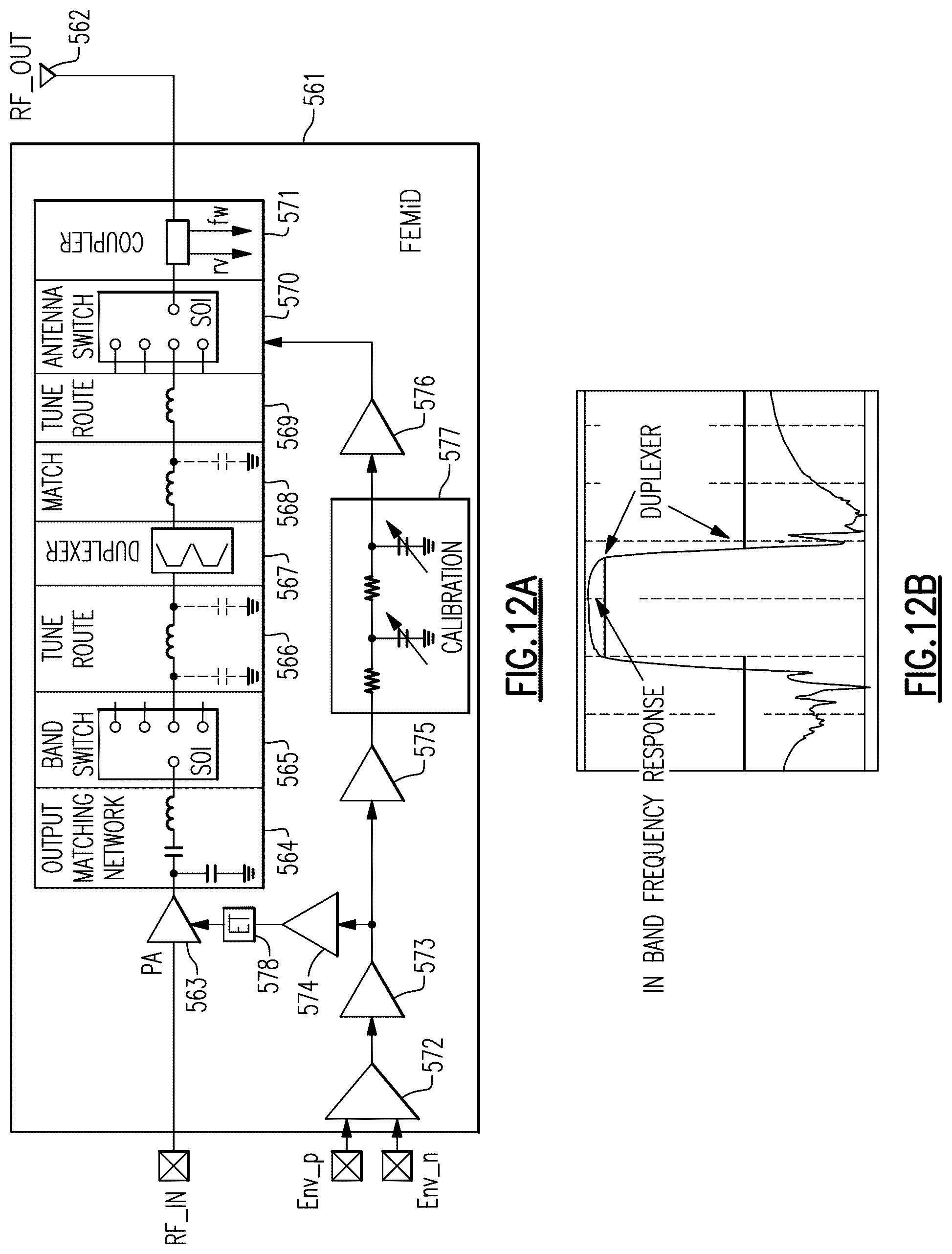 Patent US12562760 Figure 14 – Envelope controlled radio frequency switches