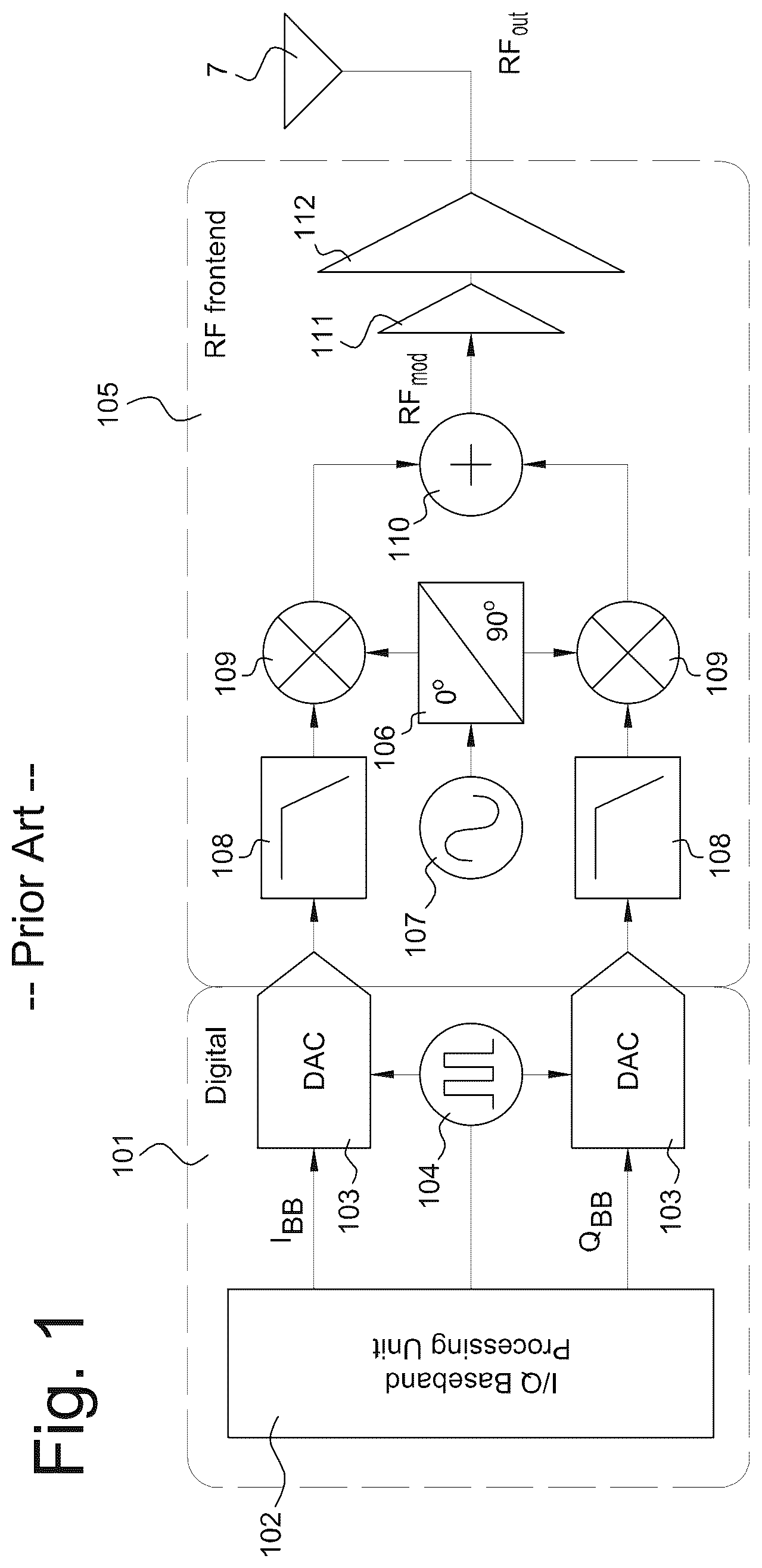 Patent US12562762 Figure 1 – Digital transmitter featuring a 50%-LO signed phase mapper