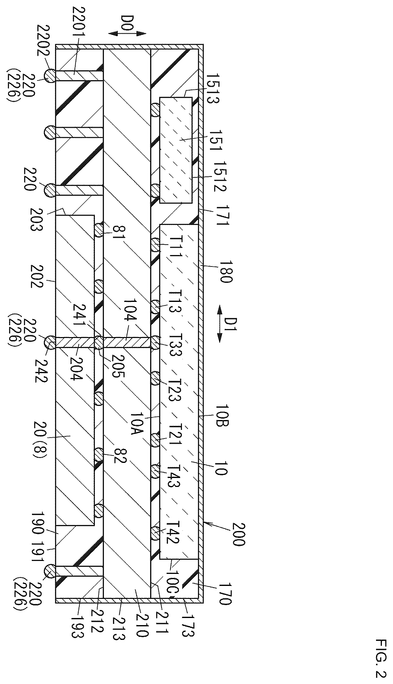Patent US12562767 Figure 2 – Radio-frequency module and communication device
