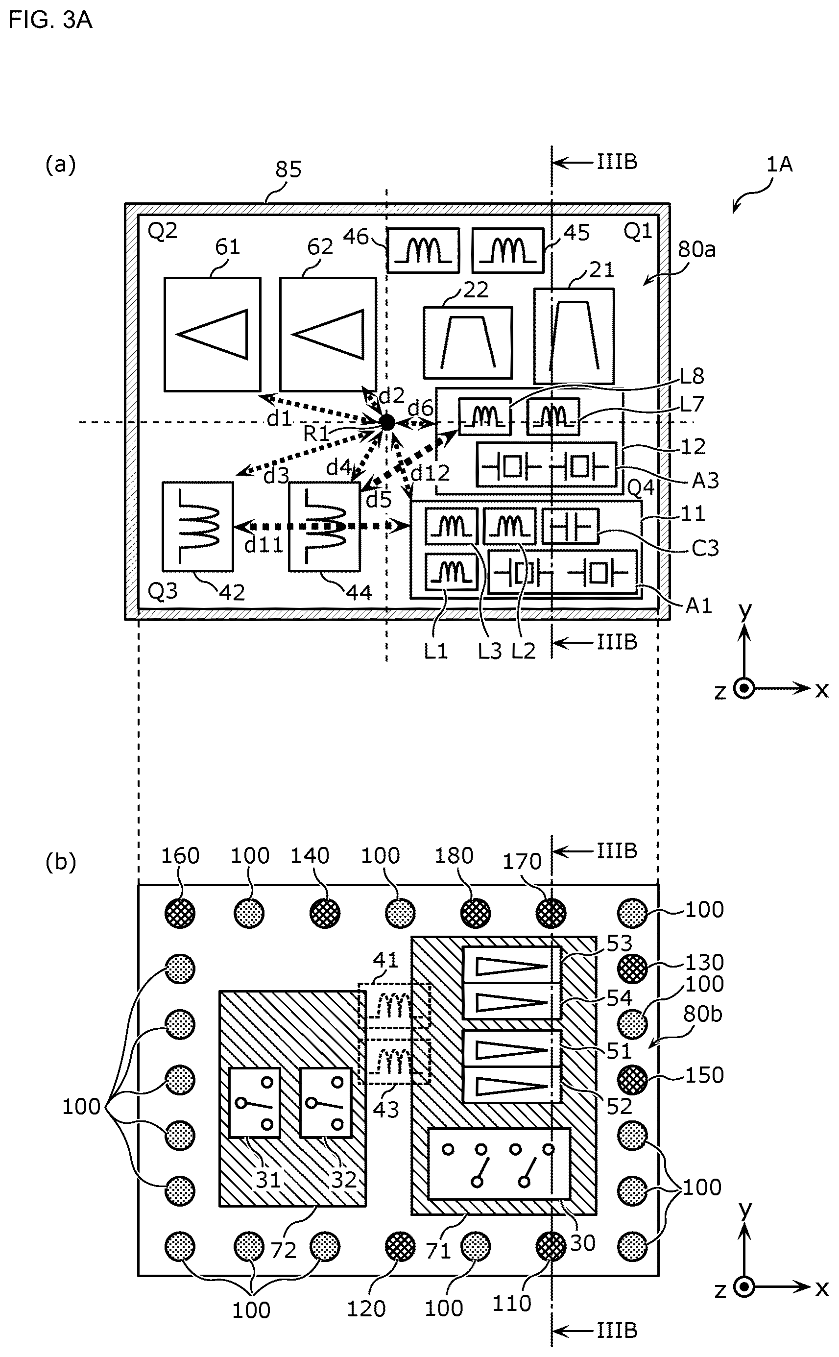 Patent US12562768 Figure 3 – Radio-frequency module and communication device
