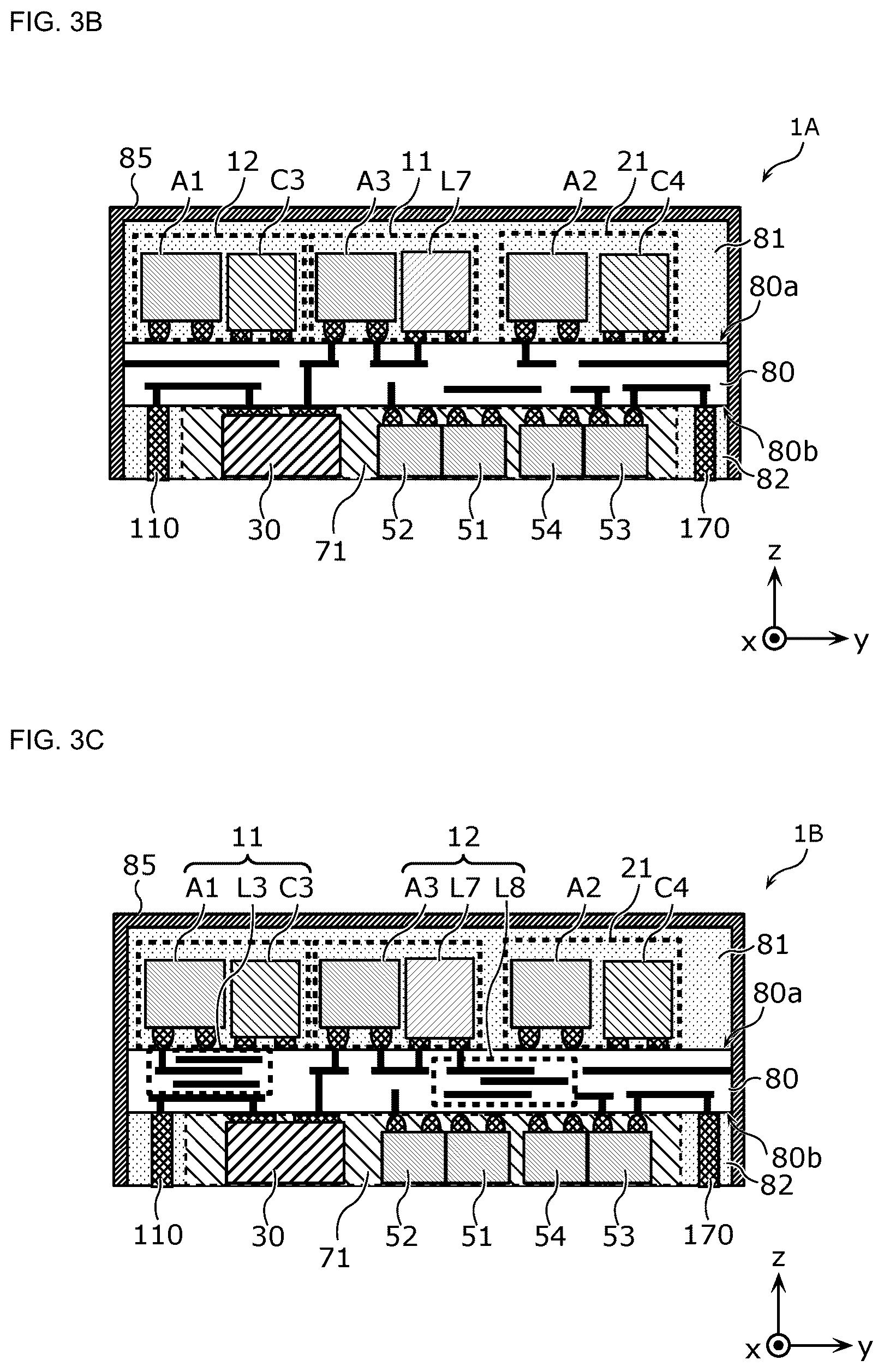 Patent US12562768 Figure 4 – Radio-frequency module and communication device