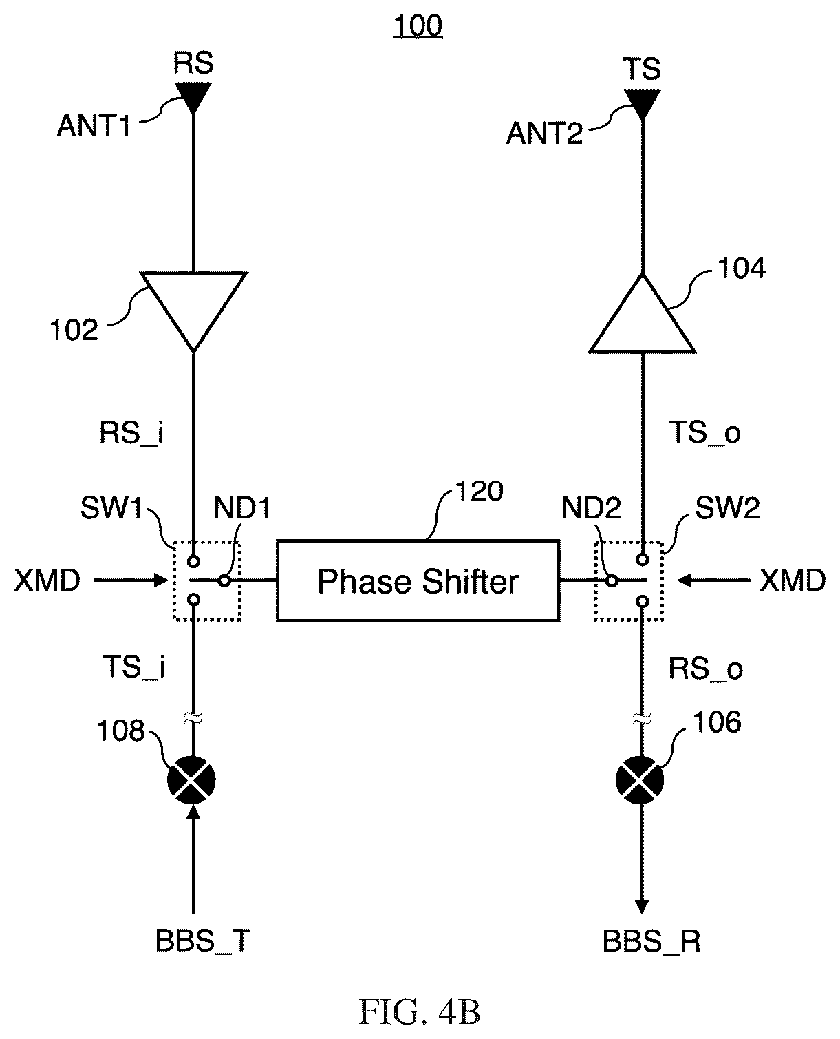 Patent US12562771 Figure 4 – Transceiver and wireless communication apparatus including the same