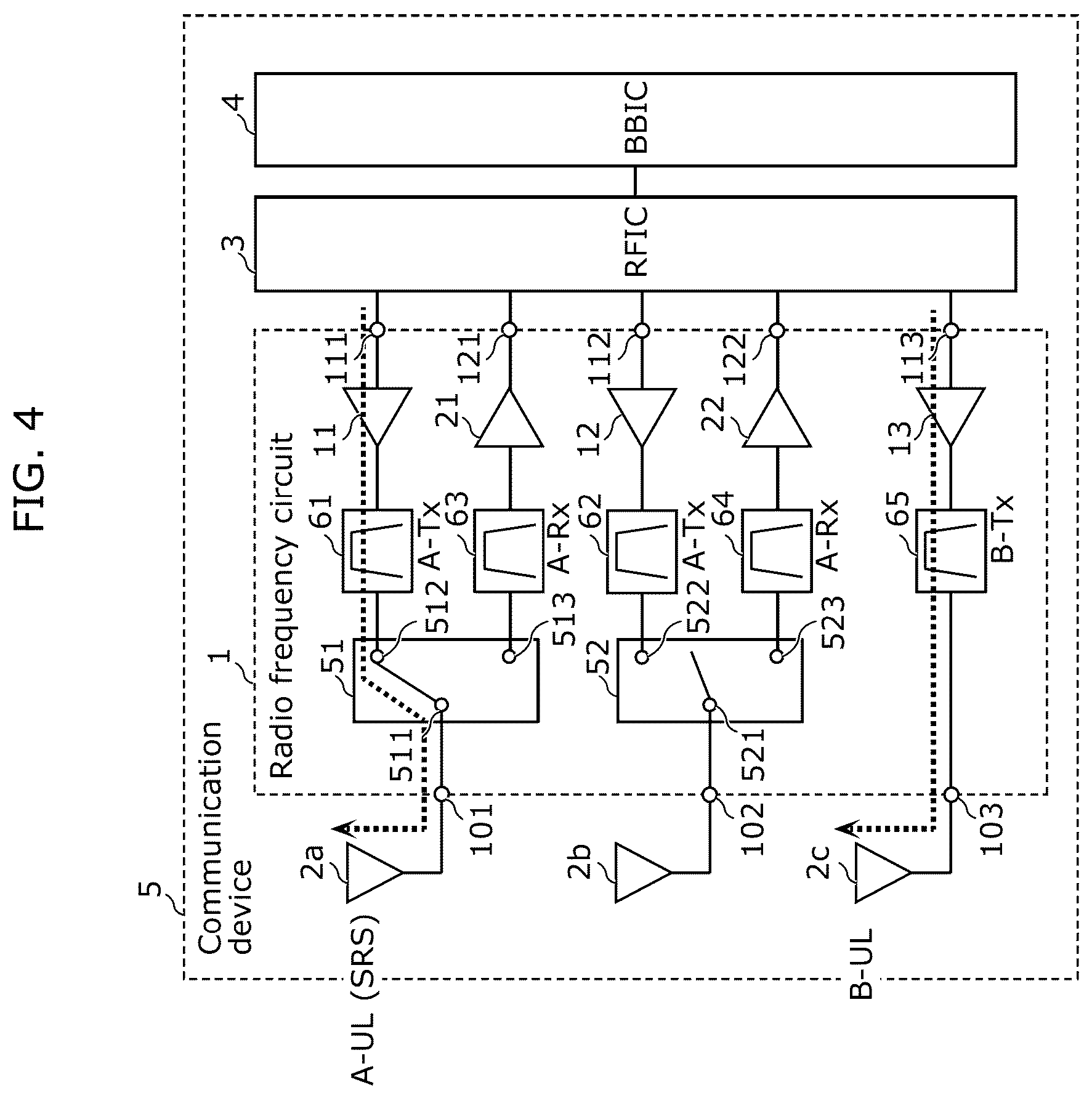 Patent US12562774 Figure 3 – Radio frequency circuit, communication device, and control method