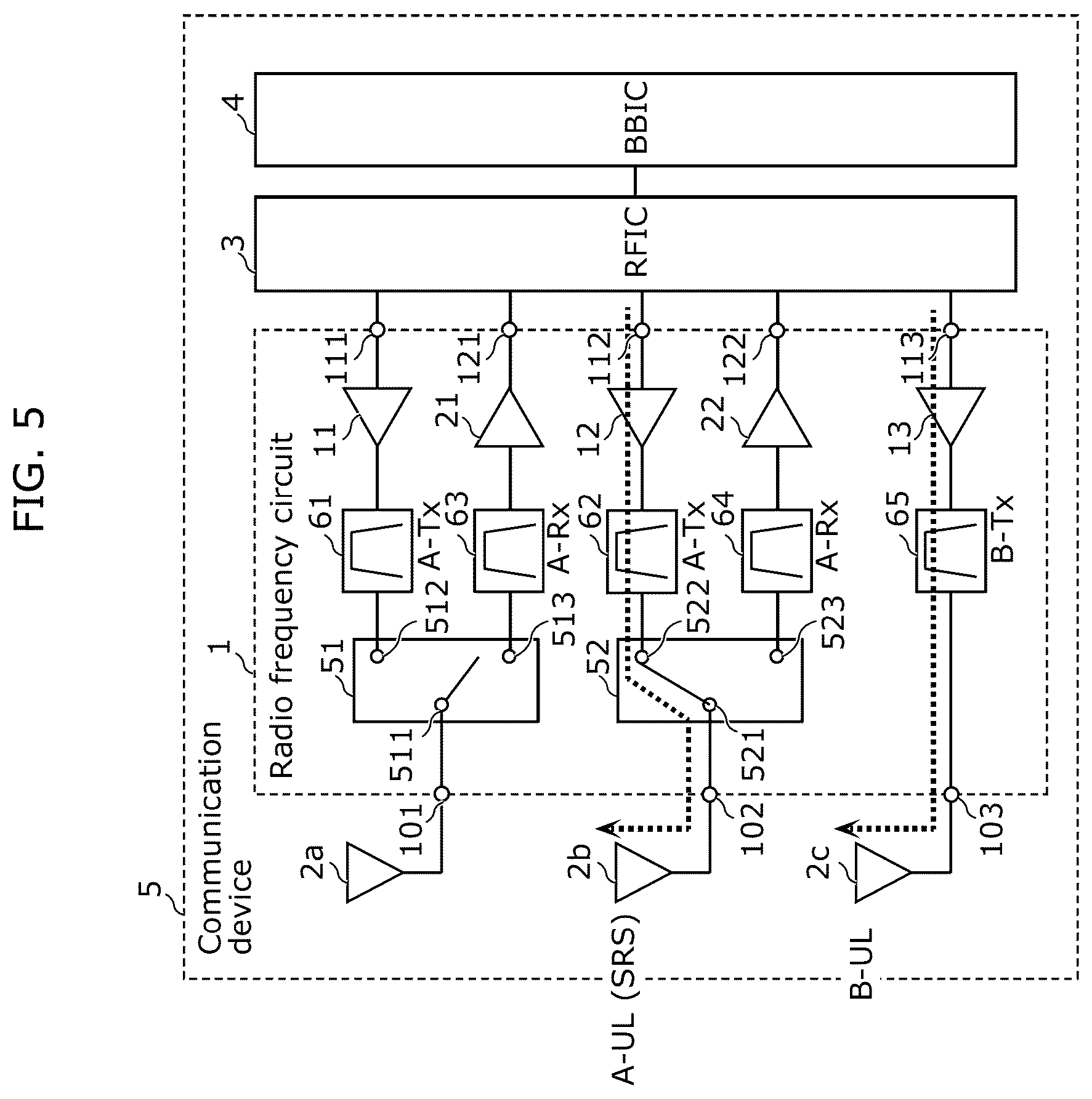 Patent US12562774 Figure 4 – Radio frequency circuit, communication device, and control method