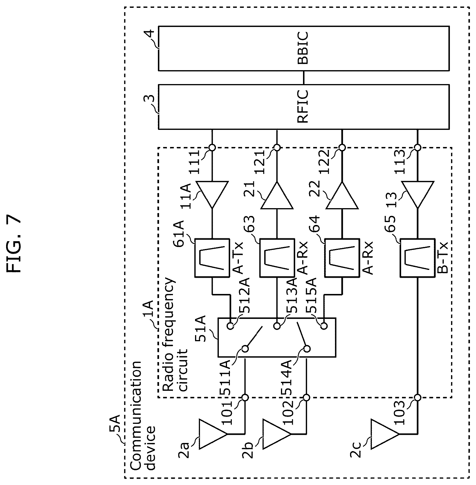 Patent US12562774 Figure 6 – Radio frequency circuit, communication device, and control method