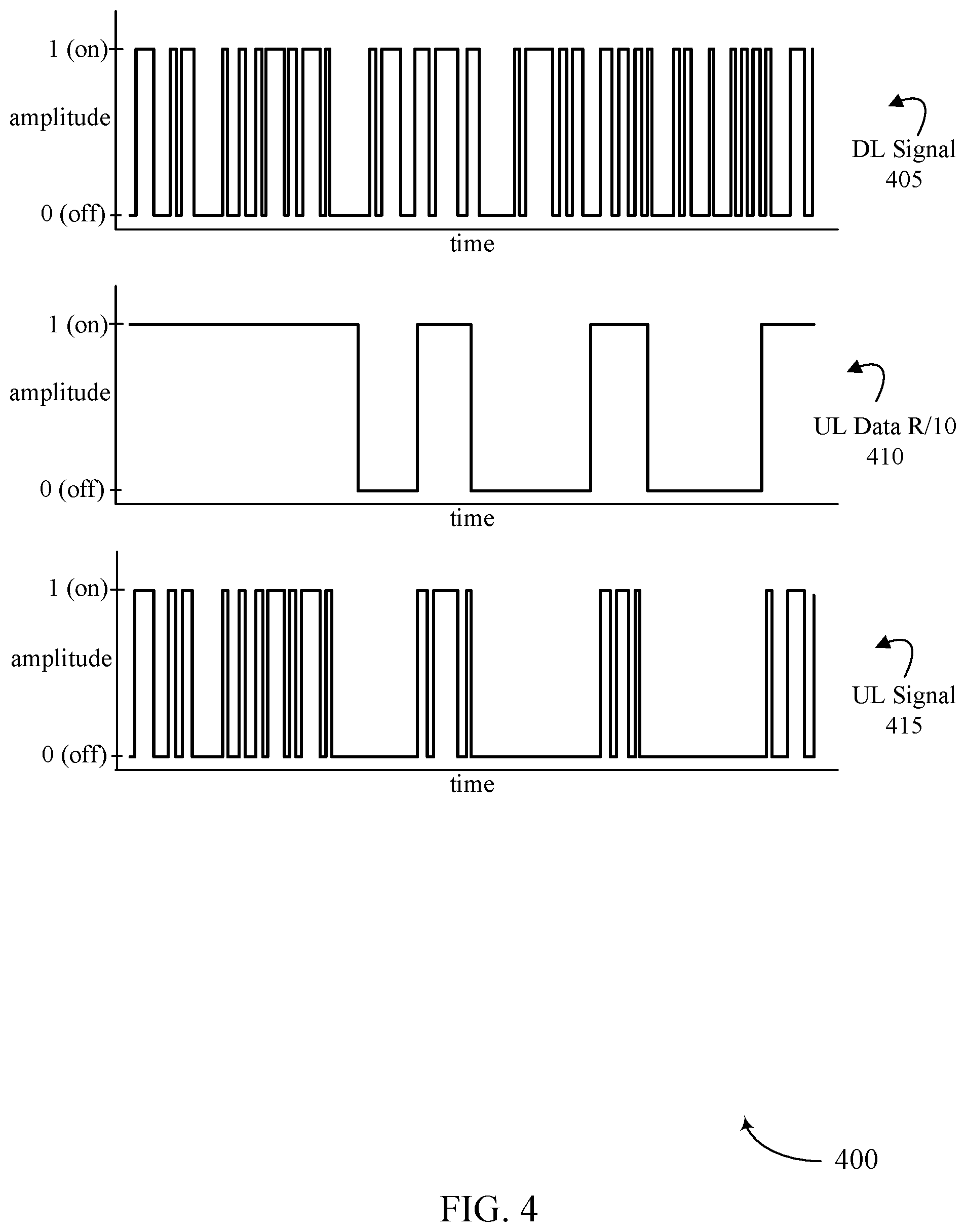 Patent US12562814 Figure 4 – Full duplex optical communications with modulated retro reflector