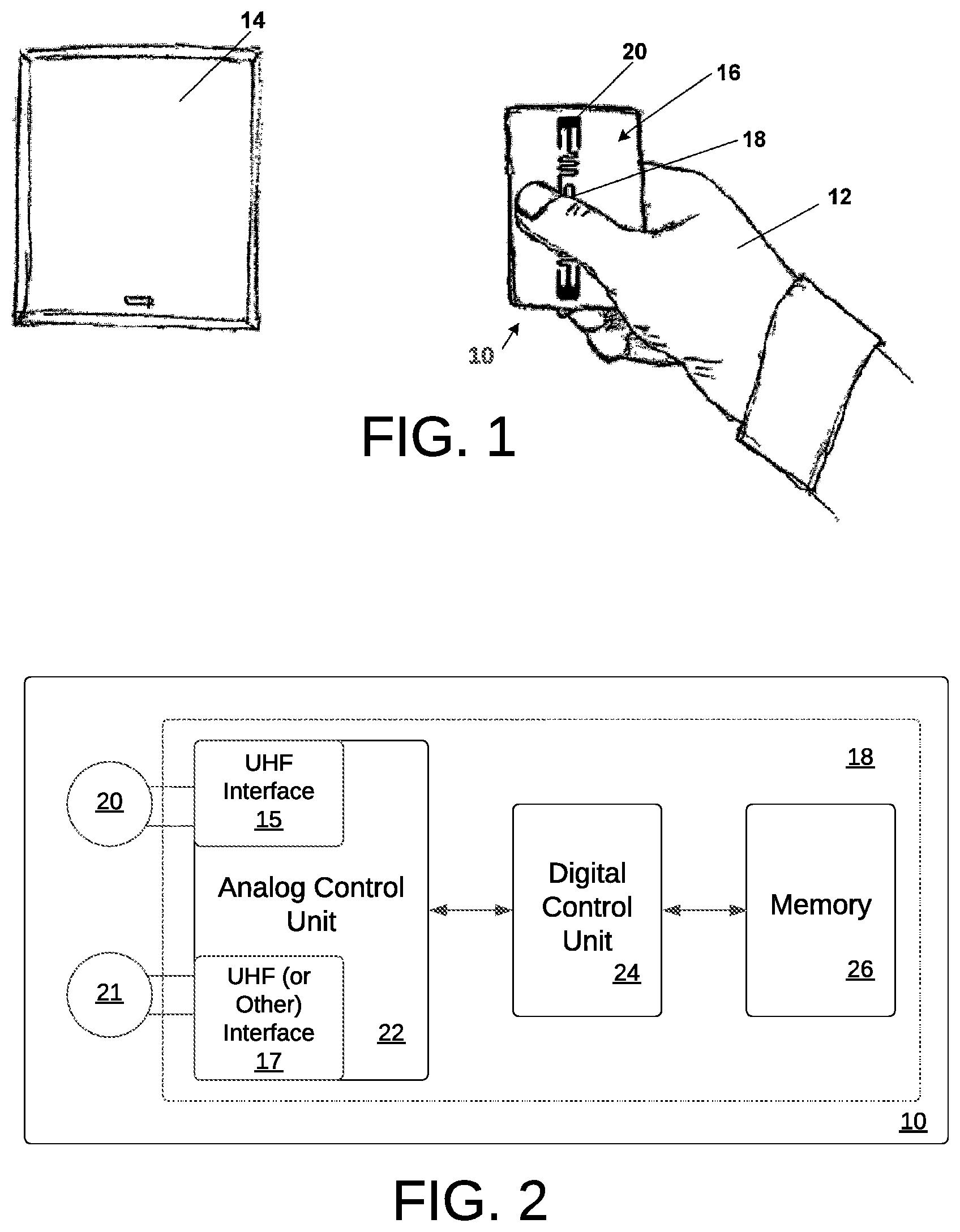 Patent US12562828 Figure 1 – UHF validations ergonomy