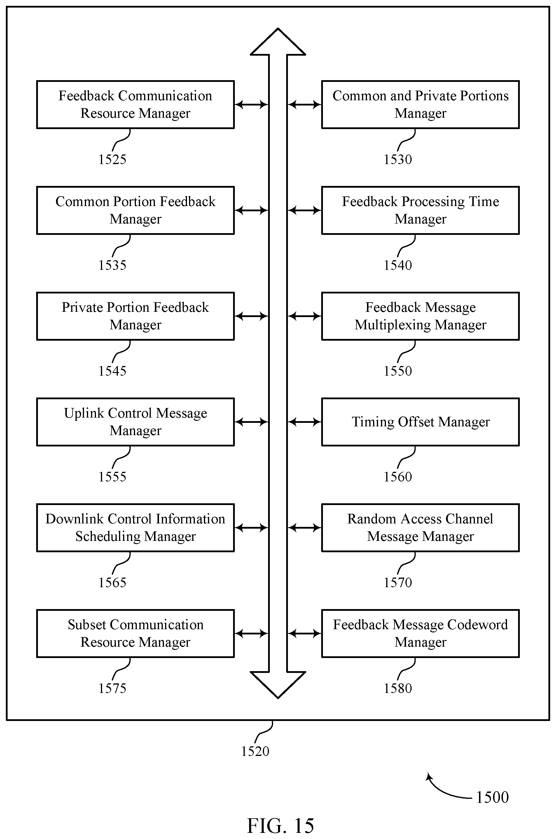 Patent US12562837 Figure 15 – Priority and feedback for rate split schemes