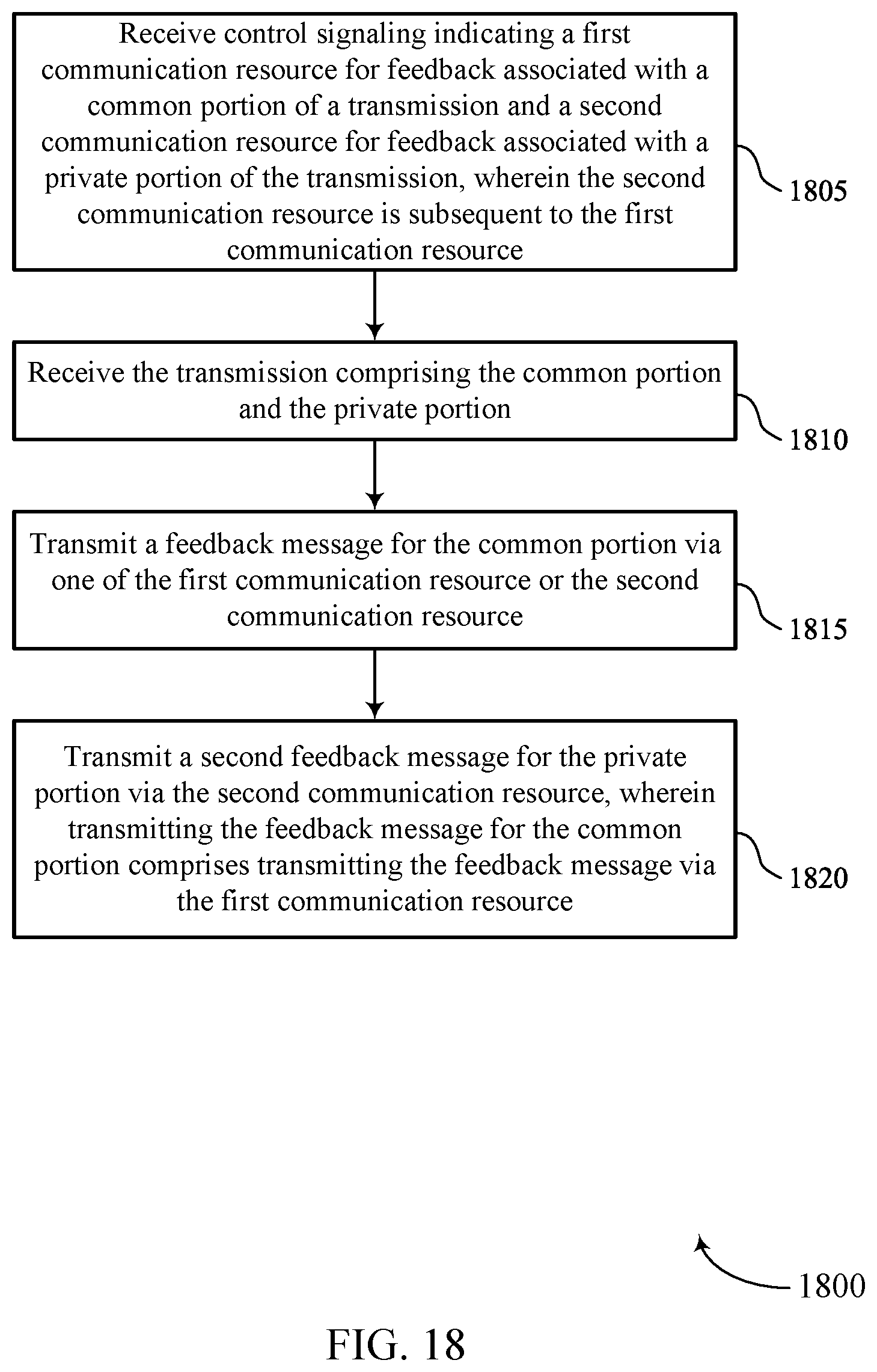 Patent US12562837 Figure 18 – Priority and feedback for rate split schemes