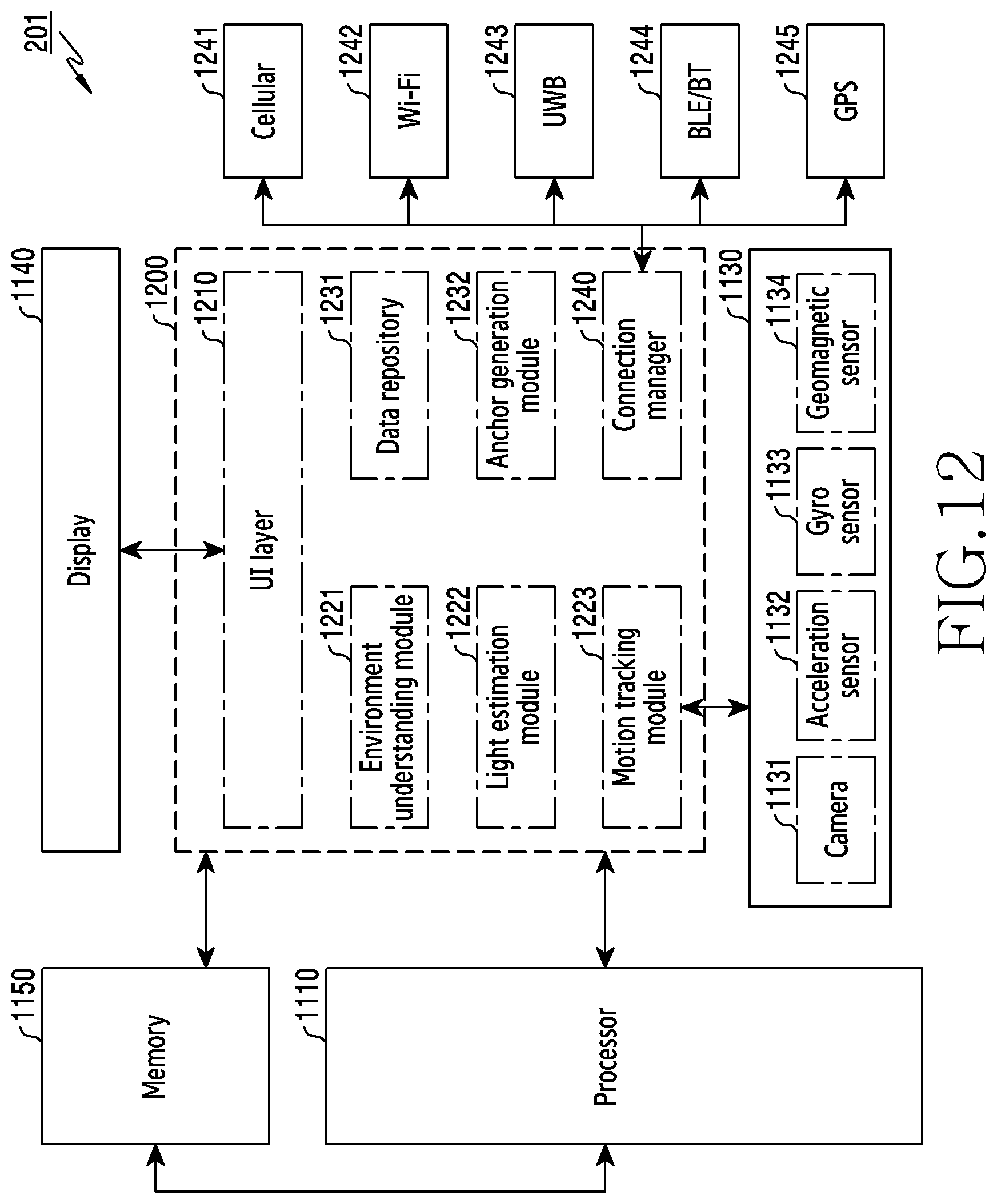 Patent US12562880 Figure 12 – Method and apparatus for finding lost device using UWB and AR apparatus