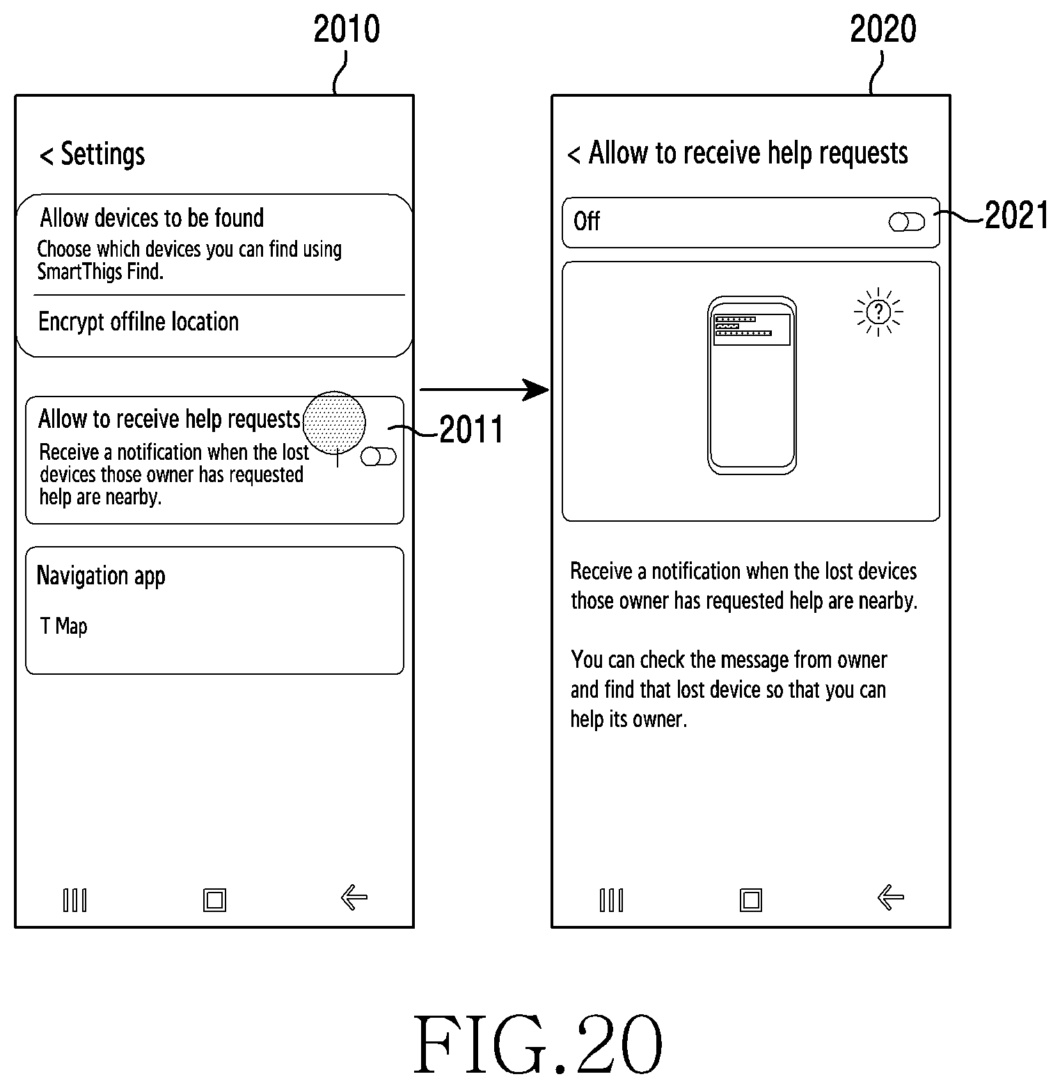 Patent US12562880 Figure 20 – Method and apparatus for finding lost device using UWB and AR apparatus