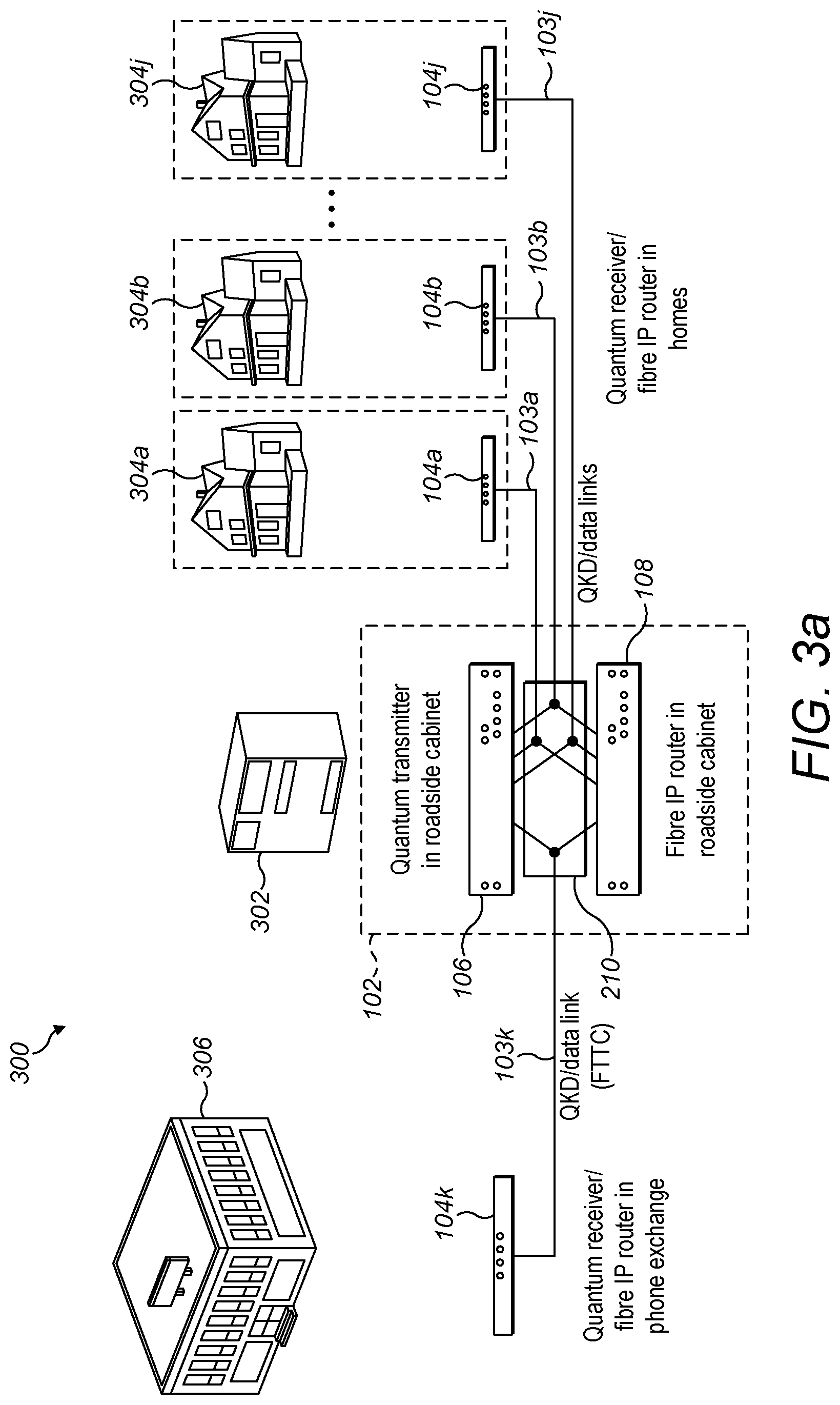 Patent US12562893 Figure 8 – QKD switching system