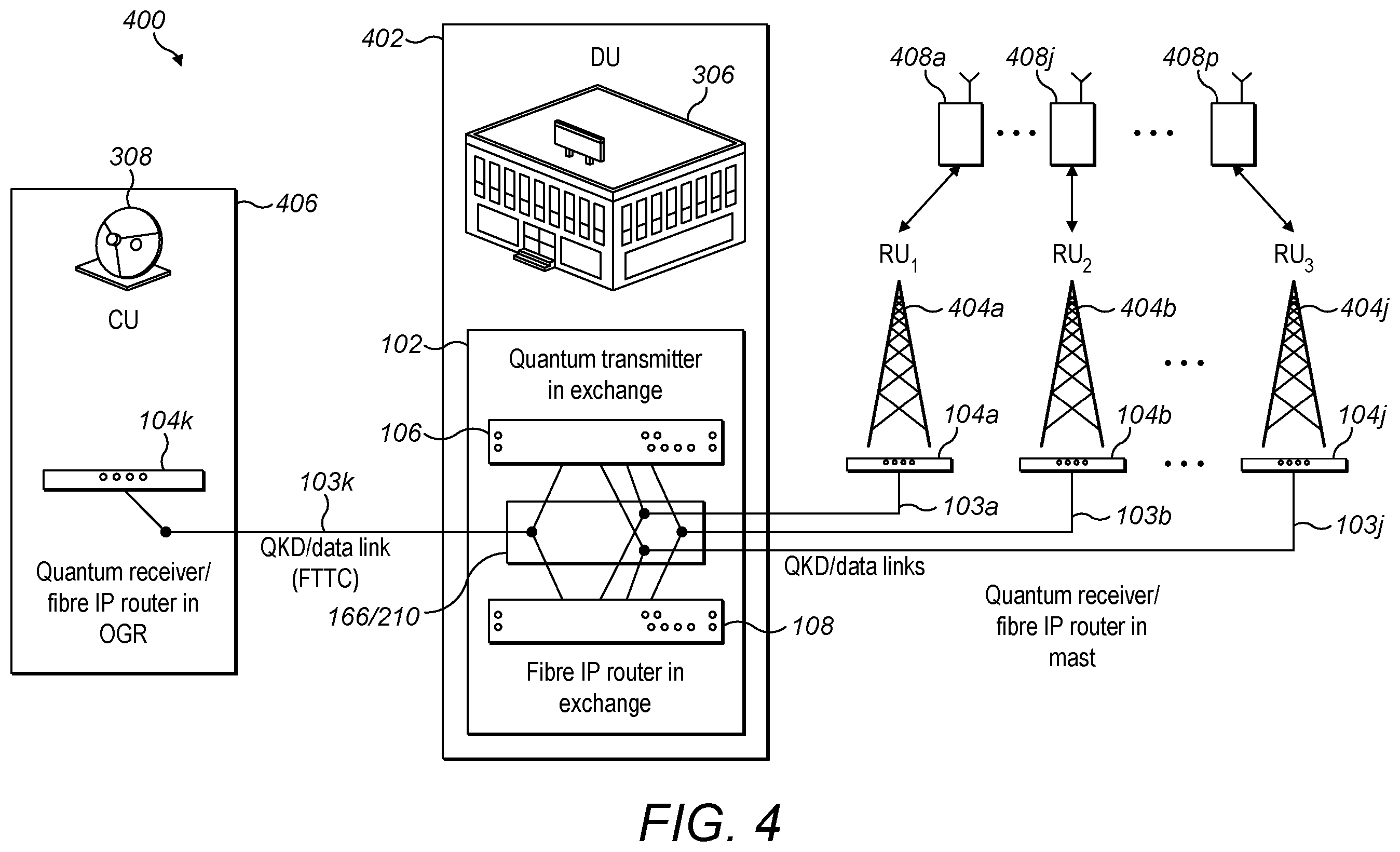 Patent US12562893 Figure 11 – QKD switching system
