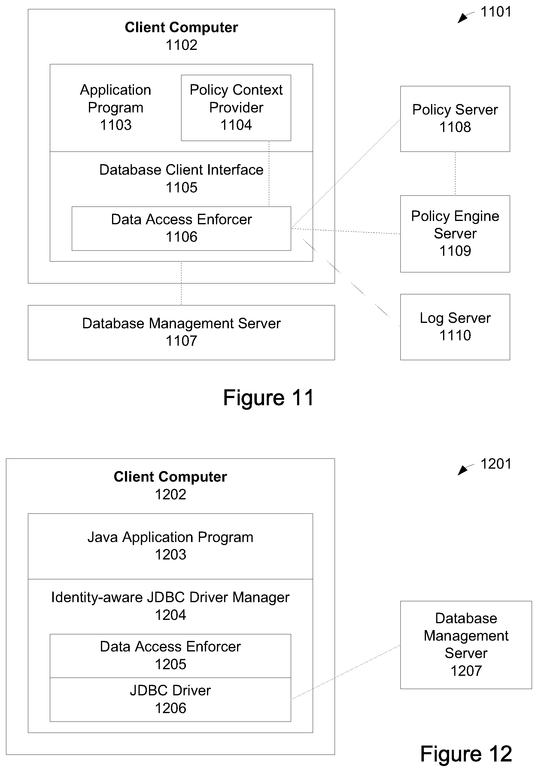 Patent US12562906 Figure 6 – Enforcing data access policies at a database client interface to protect privacy and confidentiality and prevent data leak