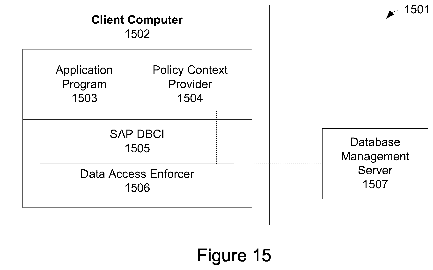 Patent US12562906 Figure 8 – Enforcing data access policies at a database client interface to protect privacy and confidentiality and prevent data leak