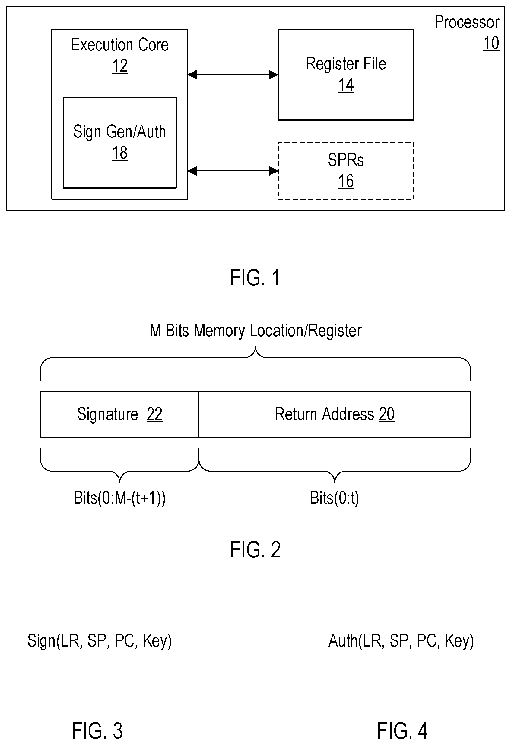 Patent US12562918 Figure 1 – Pointer authentication