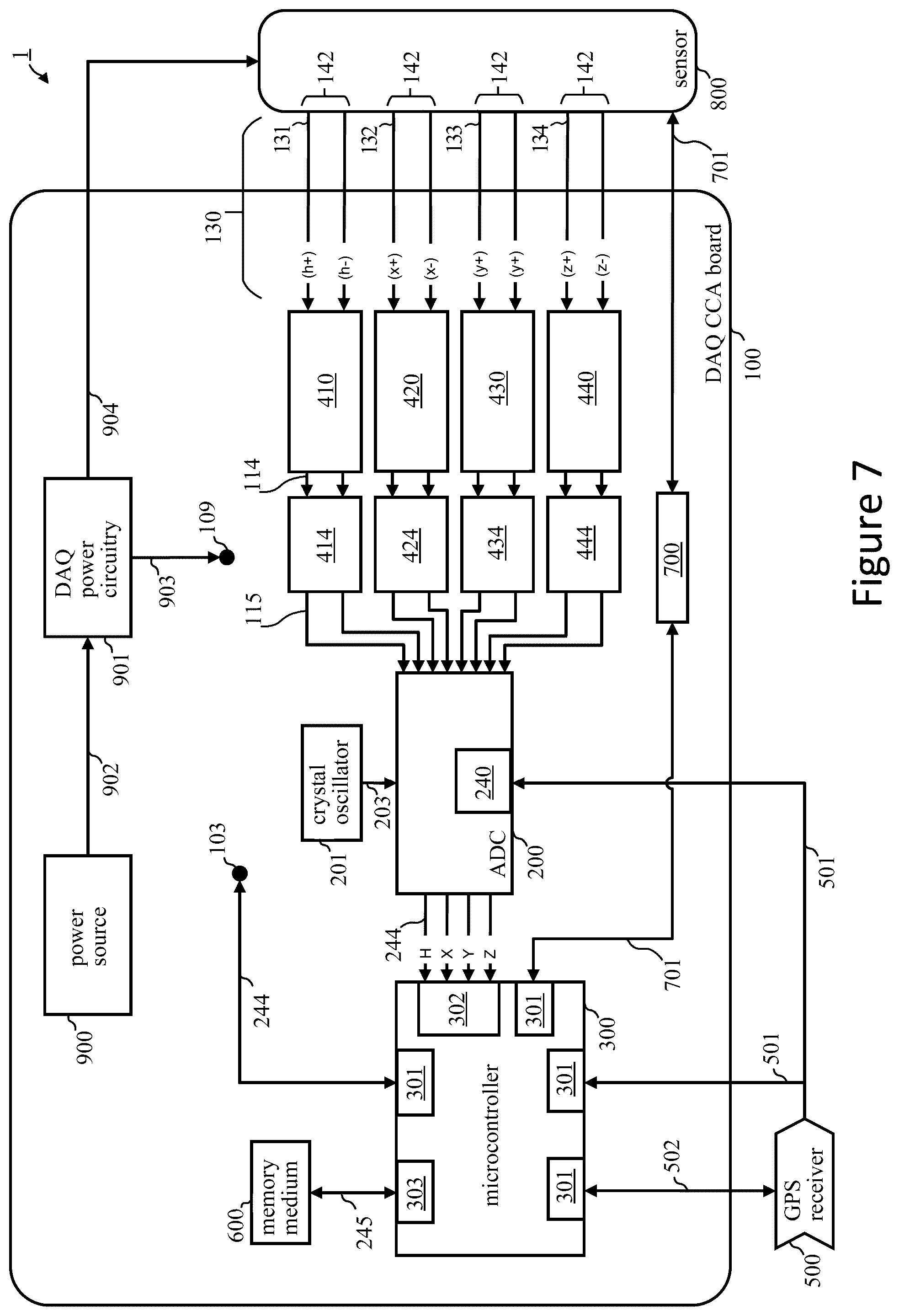 Patent US12562930 Figure 7 – Sensor system