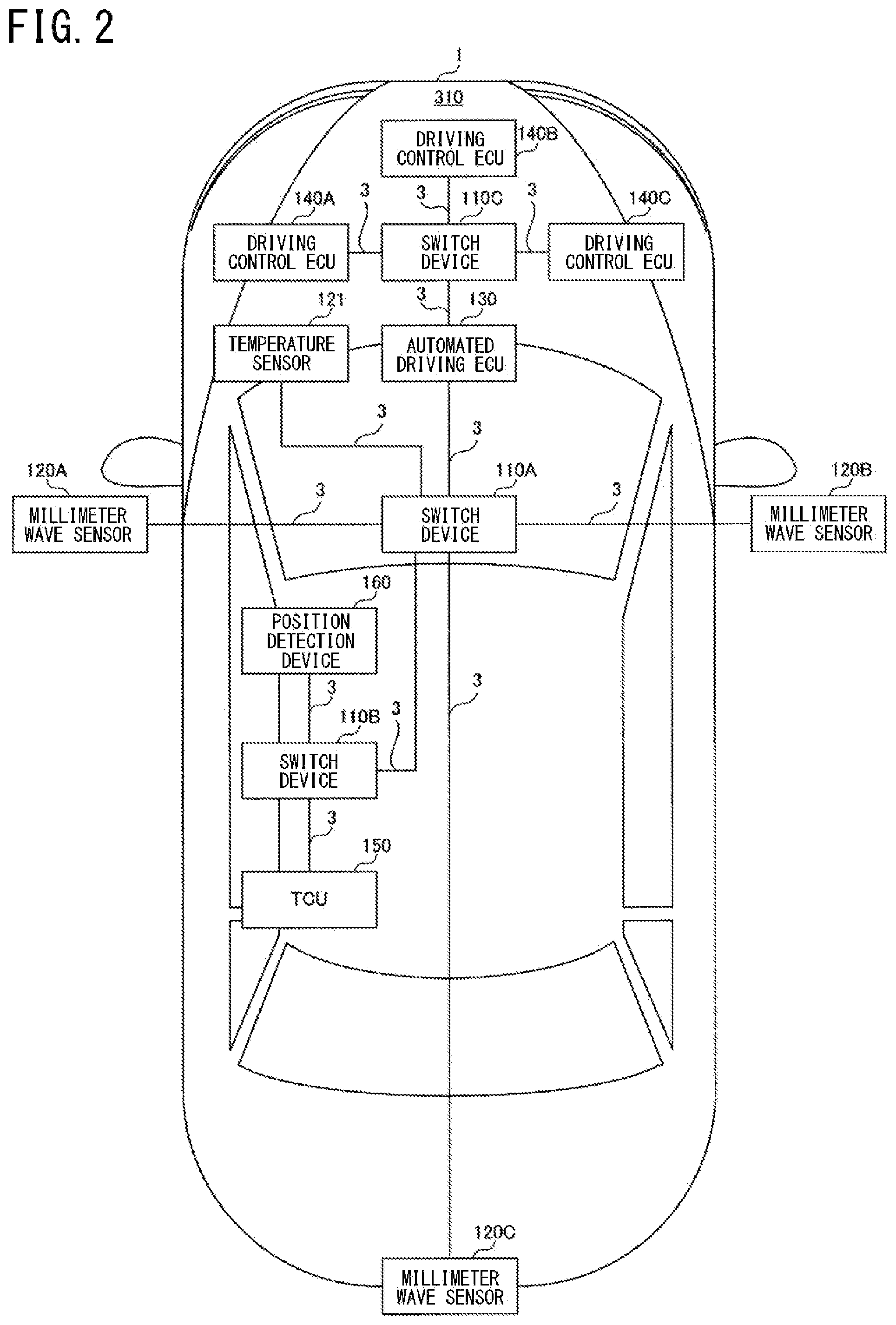 Patent US12562953 Figure 2 – In-vehicle device, management device, deterioration determination method, change factor discrimination method, abnormality factor discrimination method, and storage medium for network path deterioration detection in vehicles