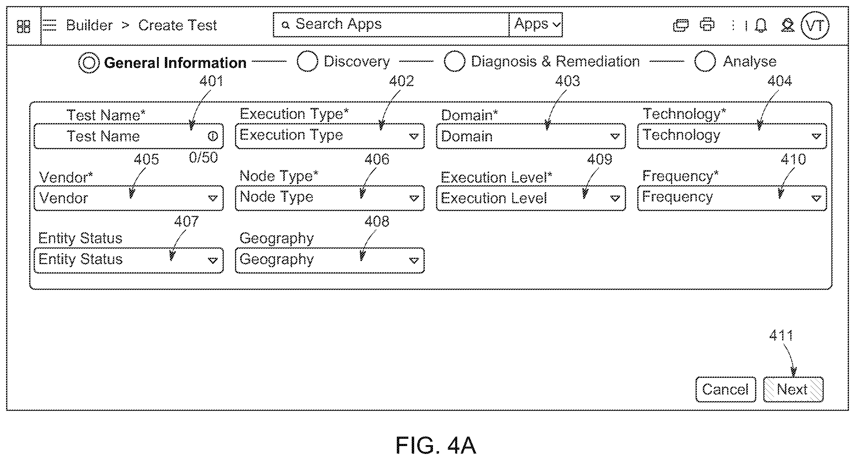 Patent US12562954 Figure 4 – System and method for diagnosis and suppression of root causes of performance requirement failure in a network